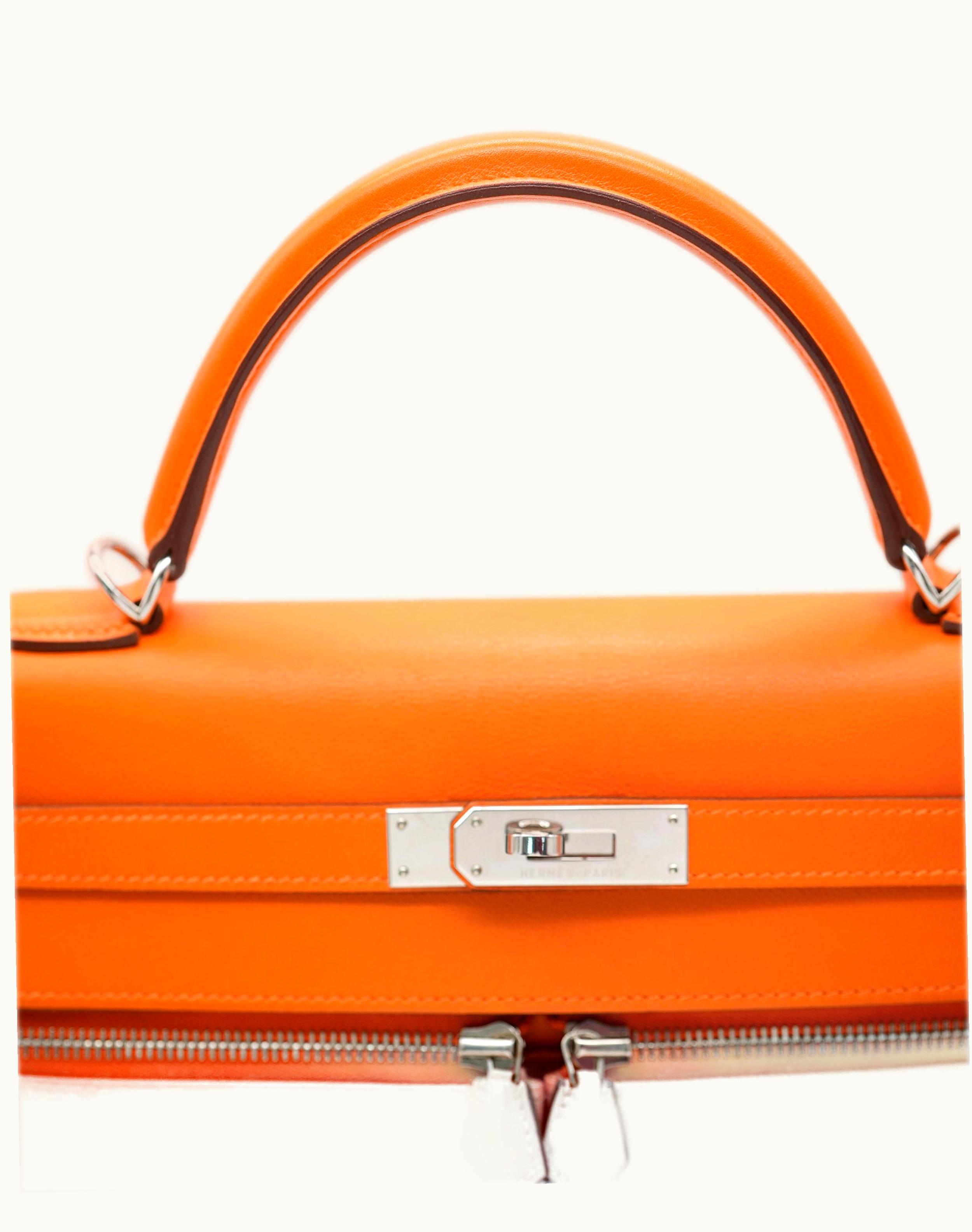 Hermès Hermès Kelly 32cm - Orange - Togo - Sellier - Palladium (PHW)