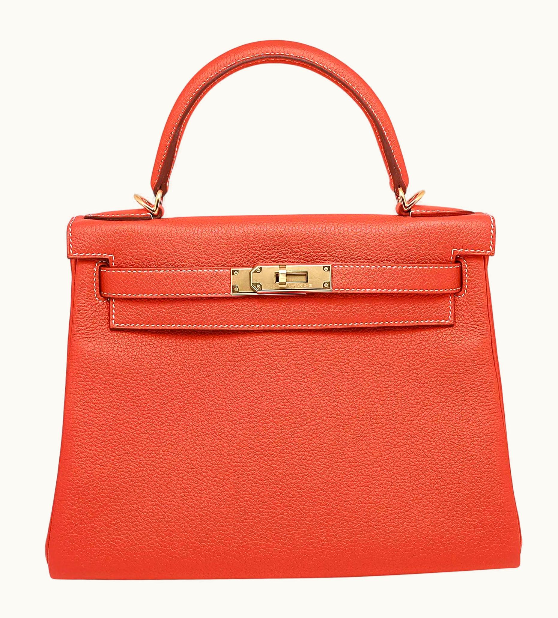 Hermès Hermès Kelly 32cm - Sanguine - Togo - Sellier - Gold (GHW)