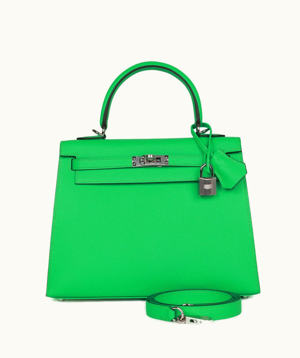 Hermès Hermès Kelly 32cm - Vert Comics - Epsom - Sellier - Palladium (PHW)