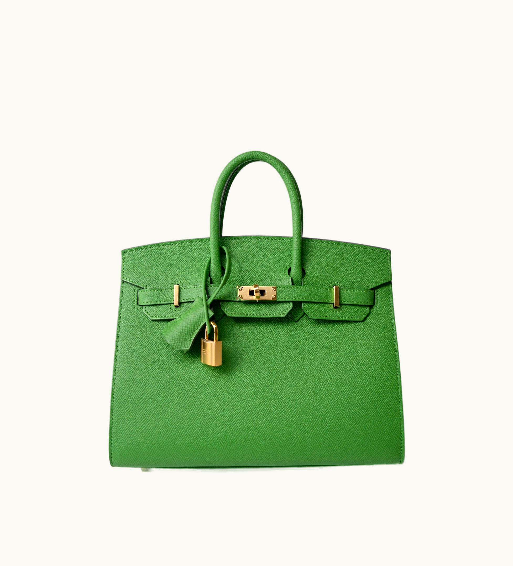 Hermès Hermès Kelly 32cm - Vert Yucca - Togo - Sellier - Gold (GHW)