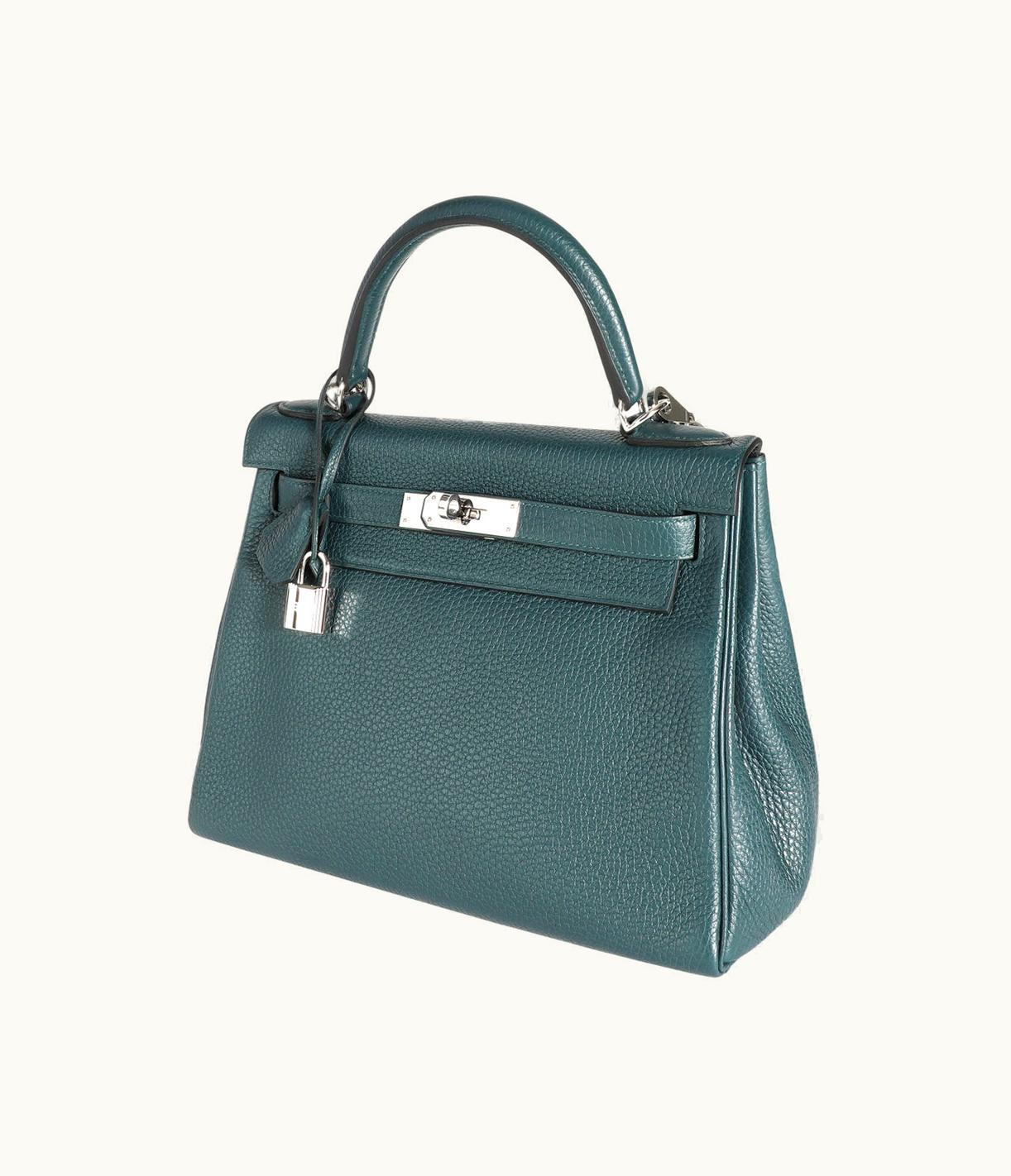 Hermès Hermès Kelly 32cm - Vert Cypres - Togo - Retourne - Palladium (PHW)