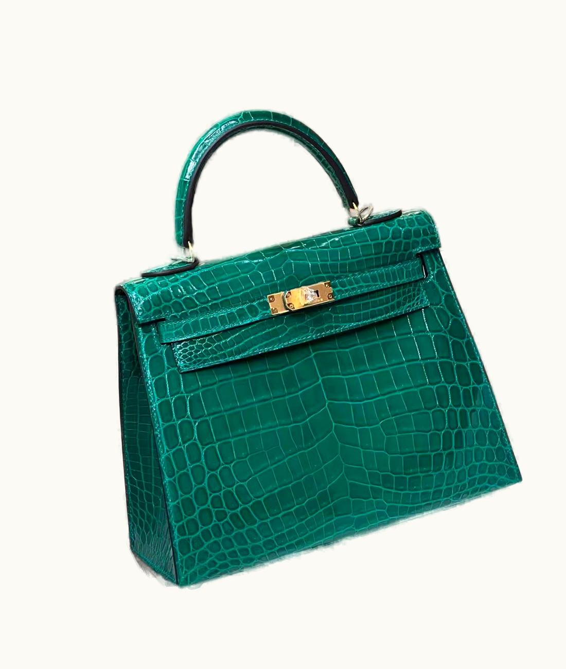 Hermès Hermès Kelly 32cm - Vert Emeraude - Clemence - Sellier - Gold (GHW)
