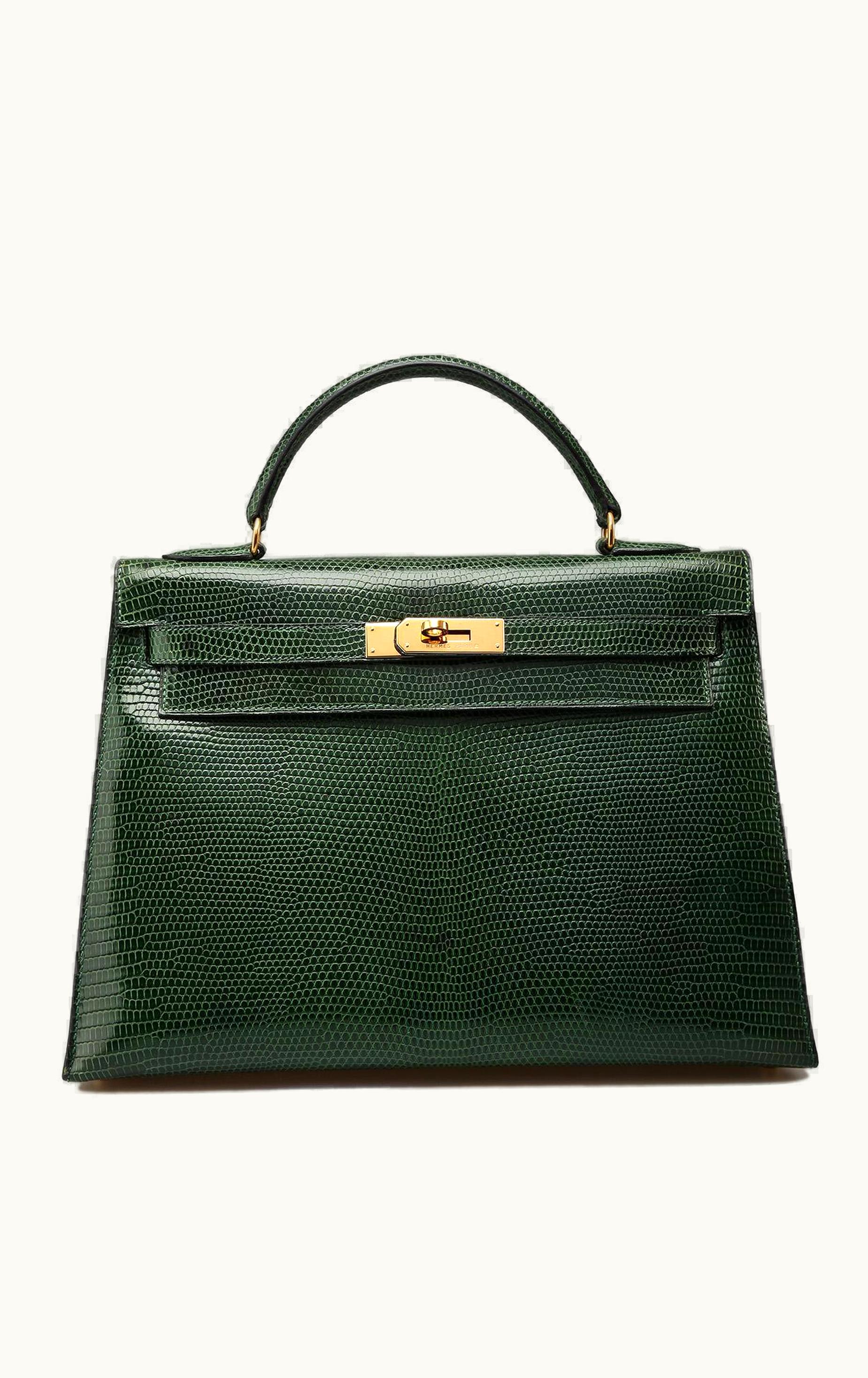 Hermès Hermès Kelly 32cm - Vert Emeraude - Togo - Retourne - Gold (GHW)
