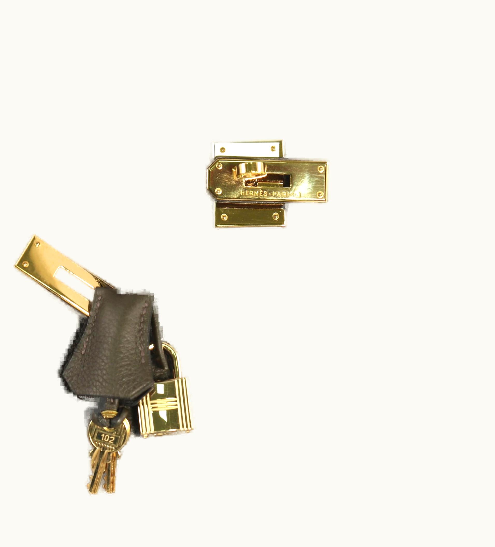 Hermès Hermès Kelly 32cm - Vert Olive - Epsom - Sellier - Gold (GHW)