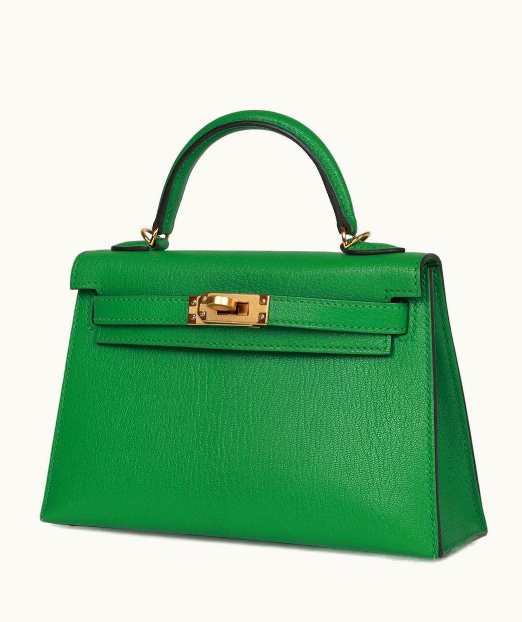 Hermès Hermès Kelly 32cm - Bambou - Clemence - Sellier - Gold (GHW)