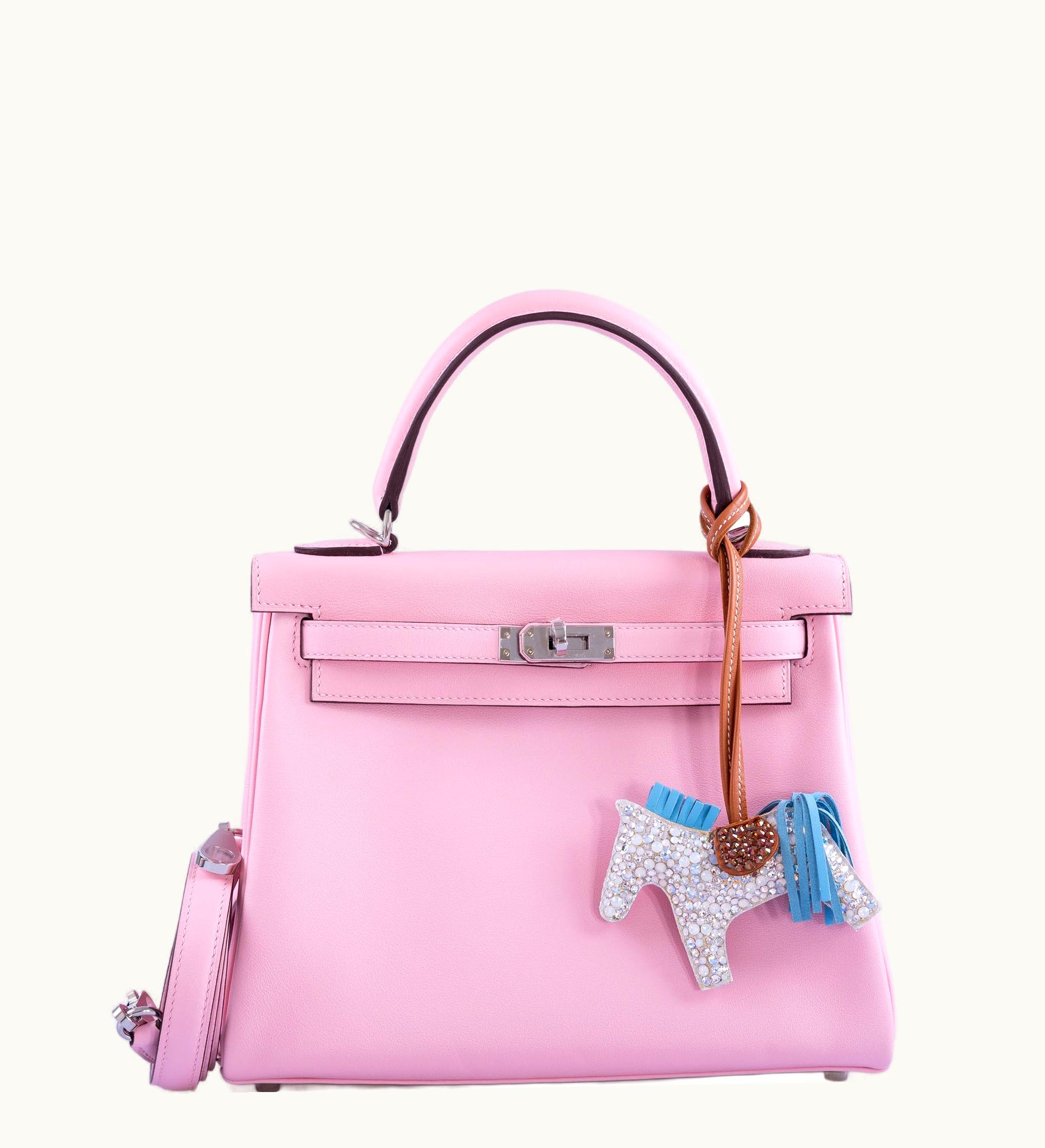 Hermès Hermès Kelly 32cm - Rose Sakura - Togo - Retourne - Palladium (PHW)