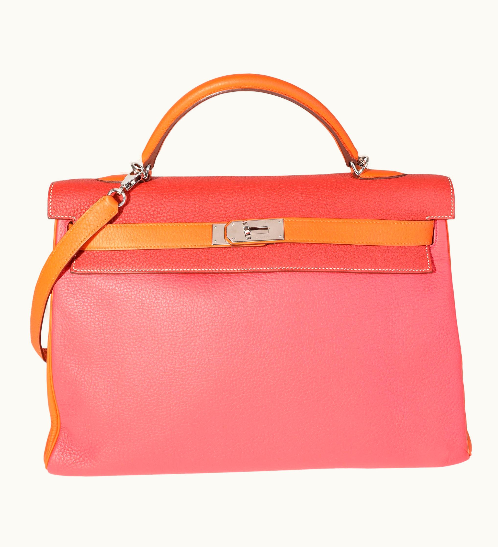 Hermès Hermès Kelly 32cm - Rose Jaipur - Togo - Retourne - Palladium (PHW)