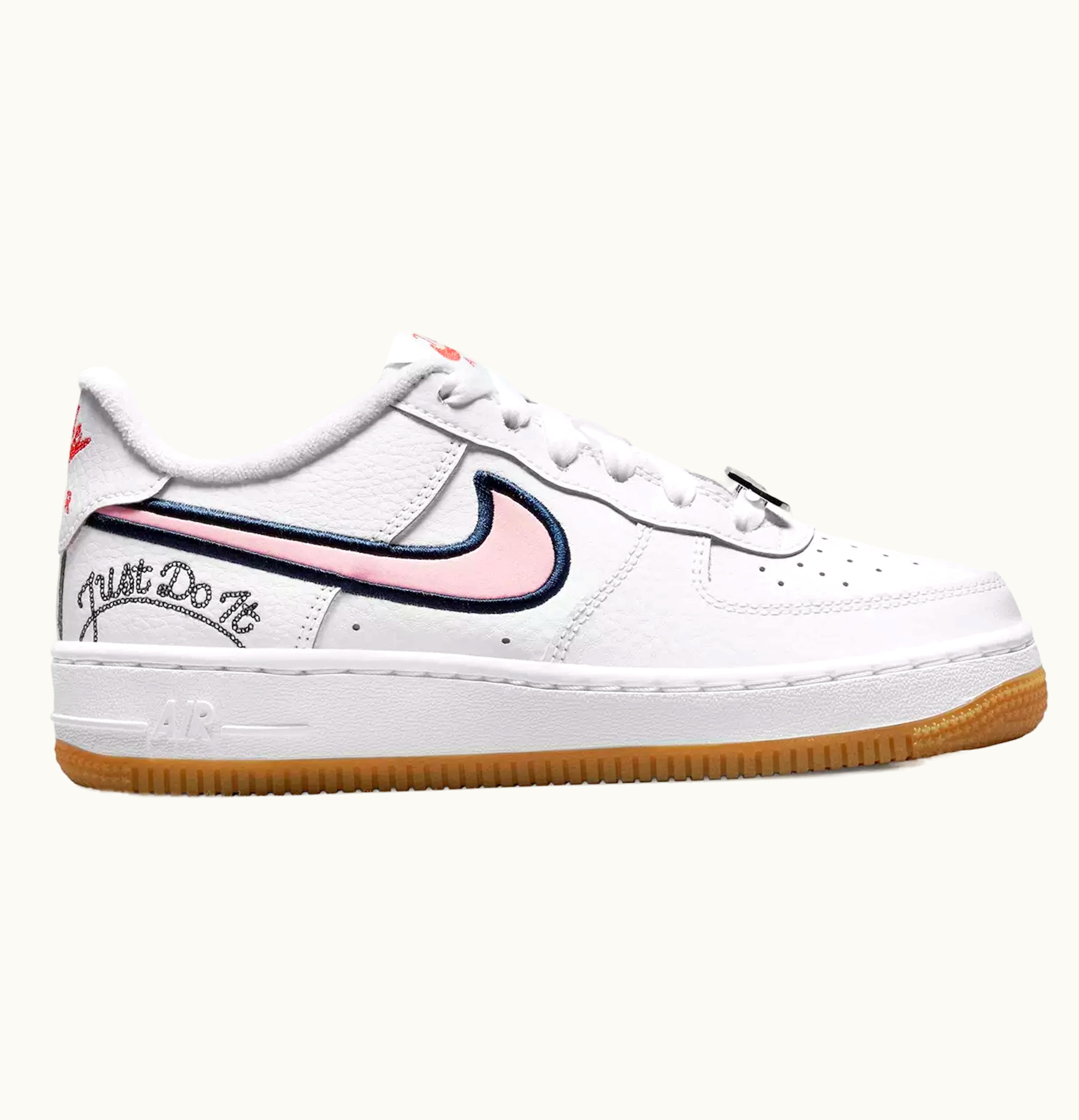 Nike Nike Air Force 1 Low LV8 Just Do It White Pink Glaze GS
