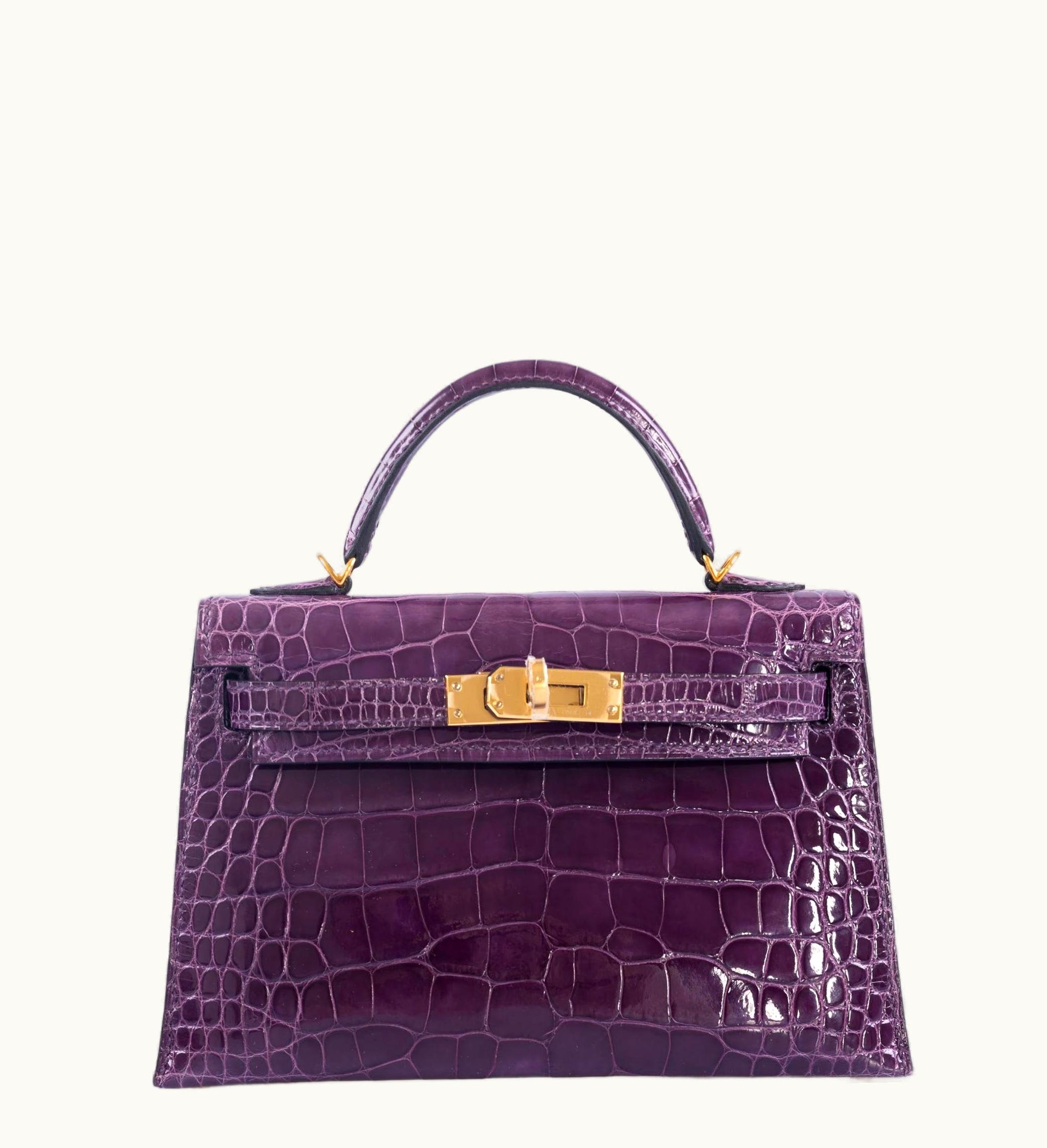 Hermès Hermès Kelly 32cm - Amethyst - Epsom - Sellier - Gold (GHW)