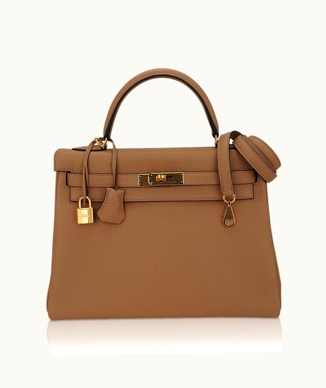 Hermès Hermès Kelly 32cm - Chai - Epsom - Retourne - Gold (GHW)