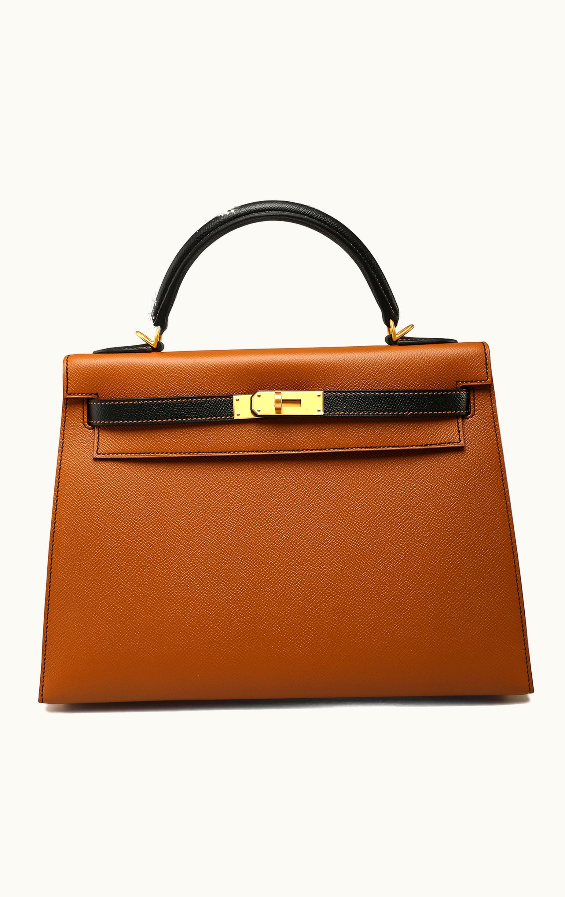 Hermès Hermès Kelly 32cm - Toffee - Clemence - Sellier - Gold (GHW)