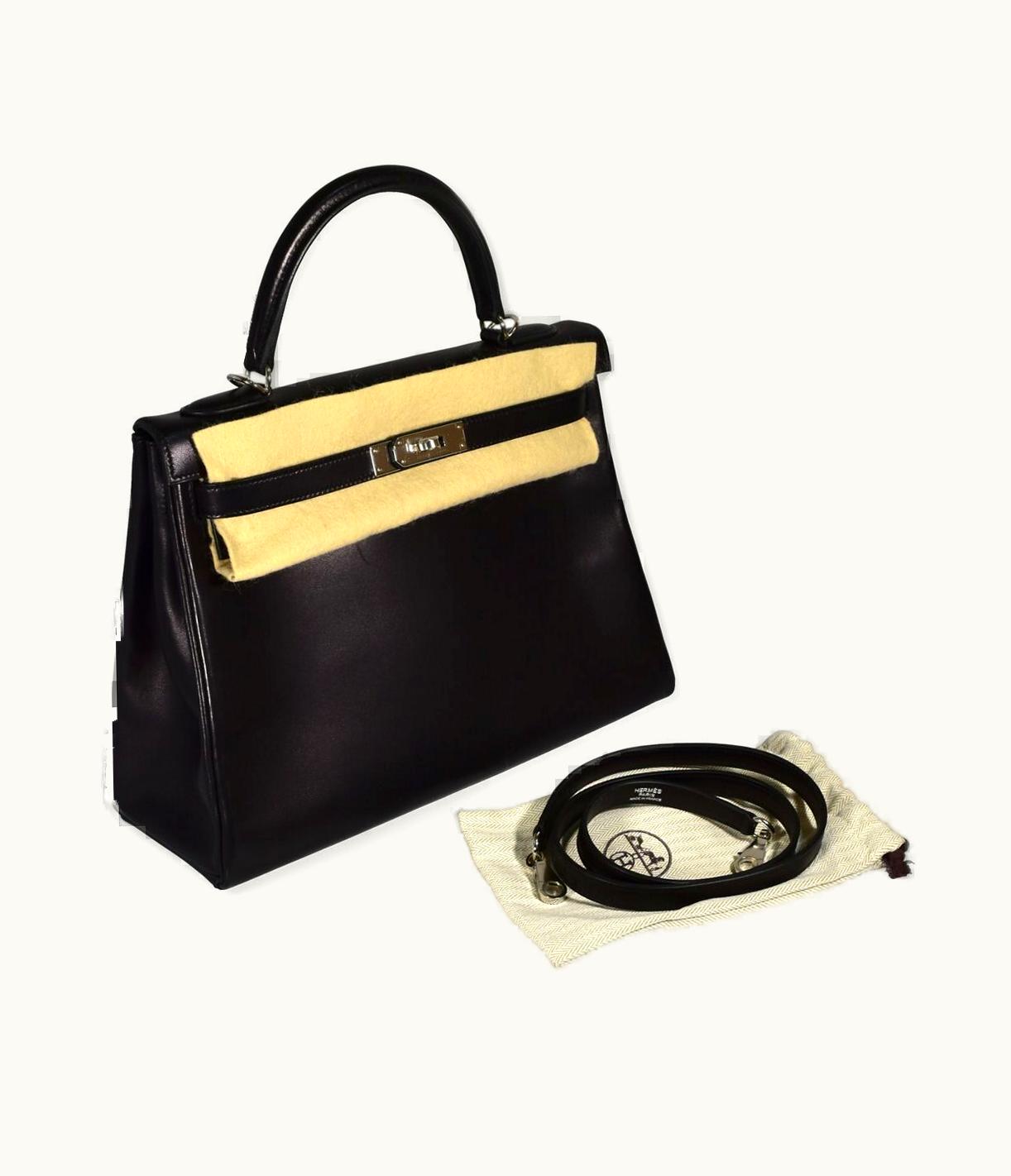 Hermès Hermès Kelly 32cm - Noir - Clemence - Sellier - Palladium (PHW)