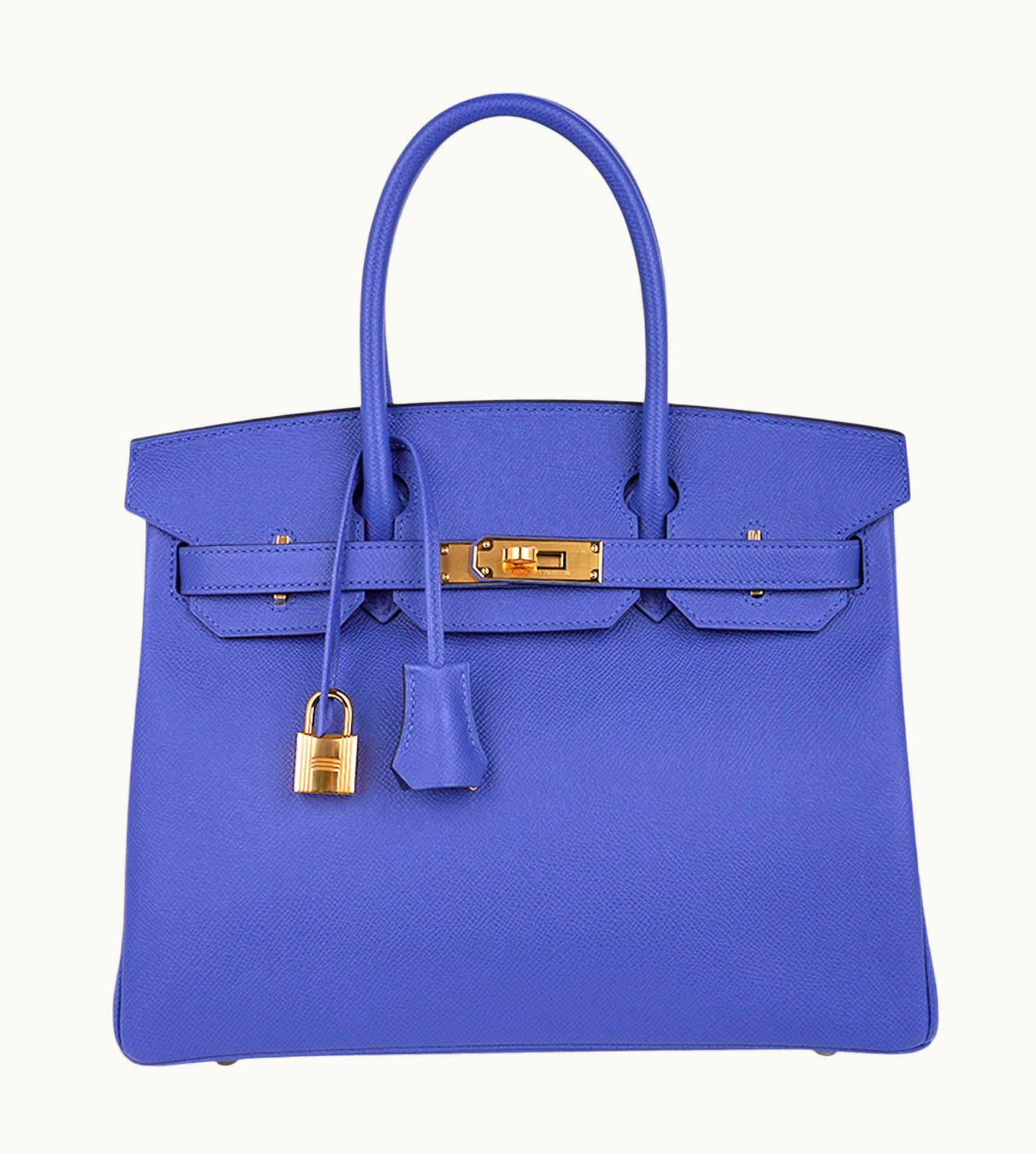 Hermès Hermès Kelly 35cm - Bleu Brighton - Clemence - Sellier - Gold (GHW)