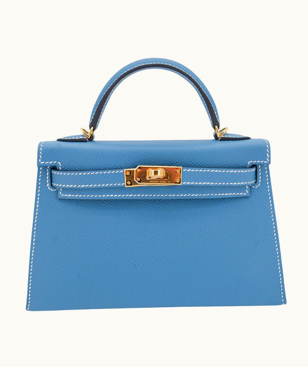 Hermès Hermès Kelly 35cm - Bleu Jean - Clemence - Sellier - Gold (GHW)