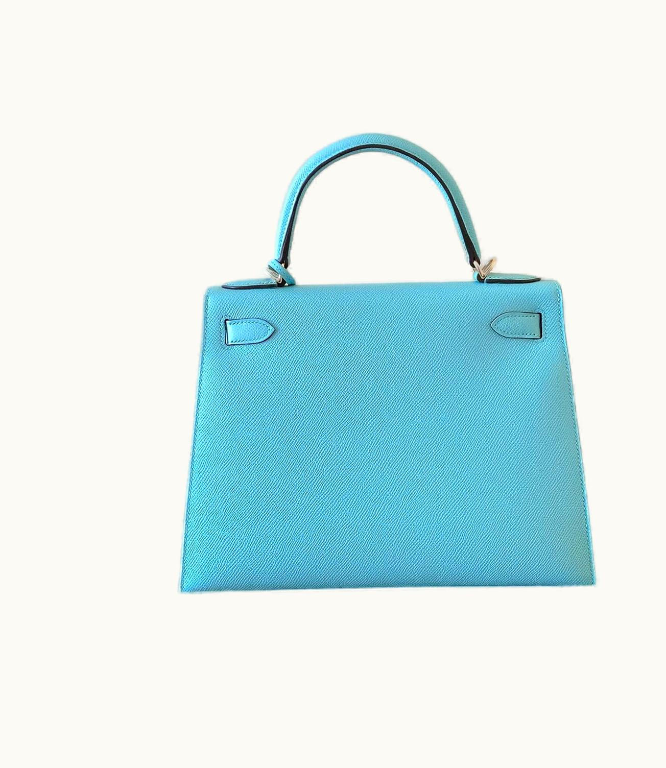 Hermès Hermès Kelly 35cm - Bleu Atoll - Epsom - Retourne - Gold (GHW)