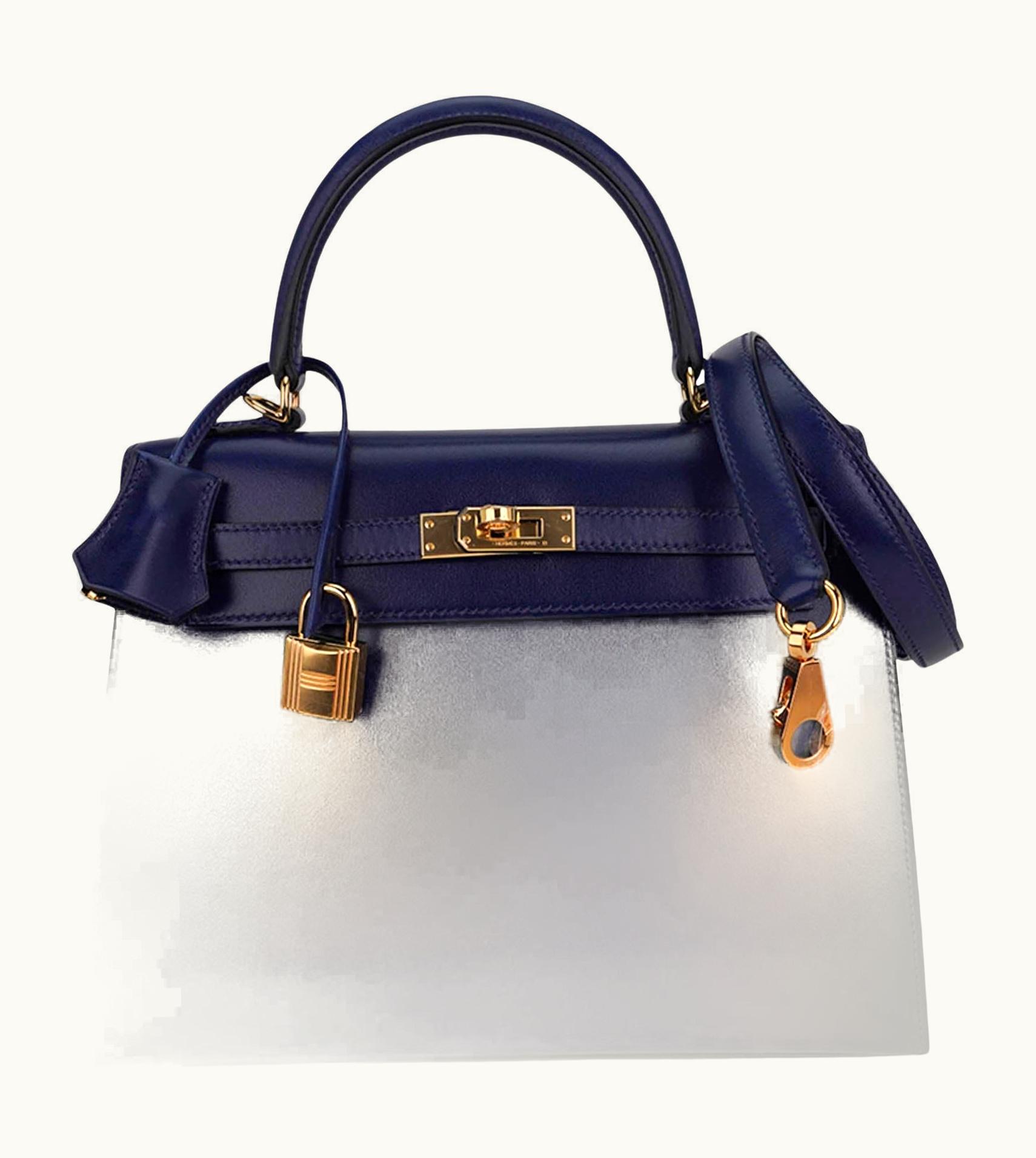 Hermès Hermès Kelly 35cm - Bleu Saphir - Clemence - Retourne - Gold (GHW)