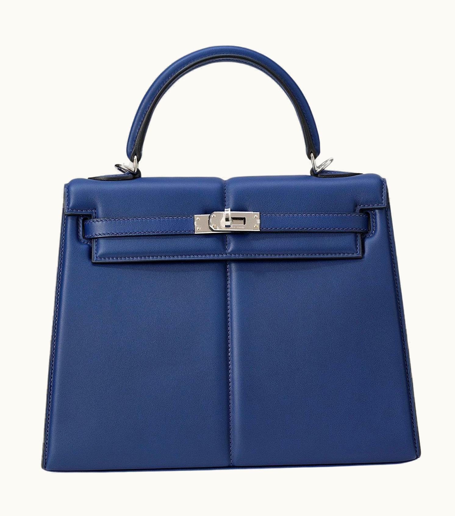Hermès Hermès Kelly 35cm - Bleu Saphir - Togo - Sellier - Palladium (PHW)