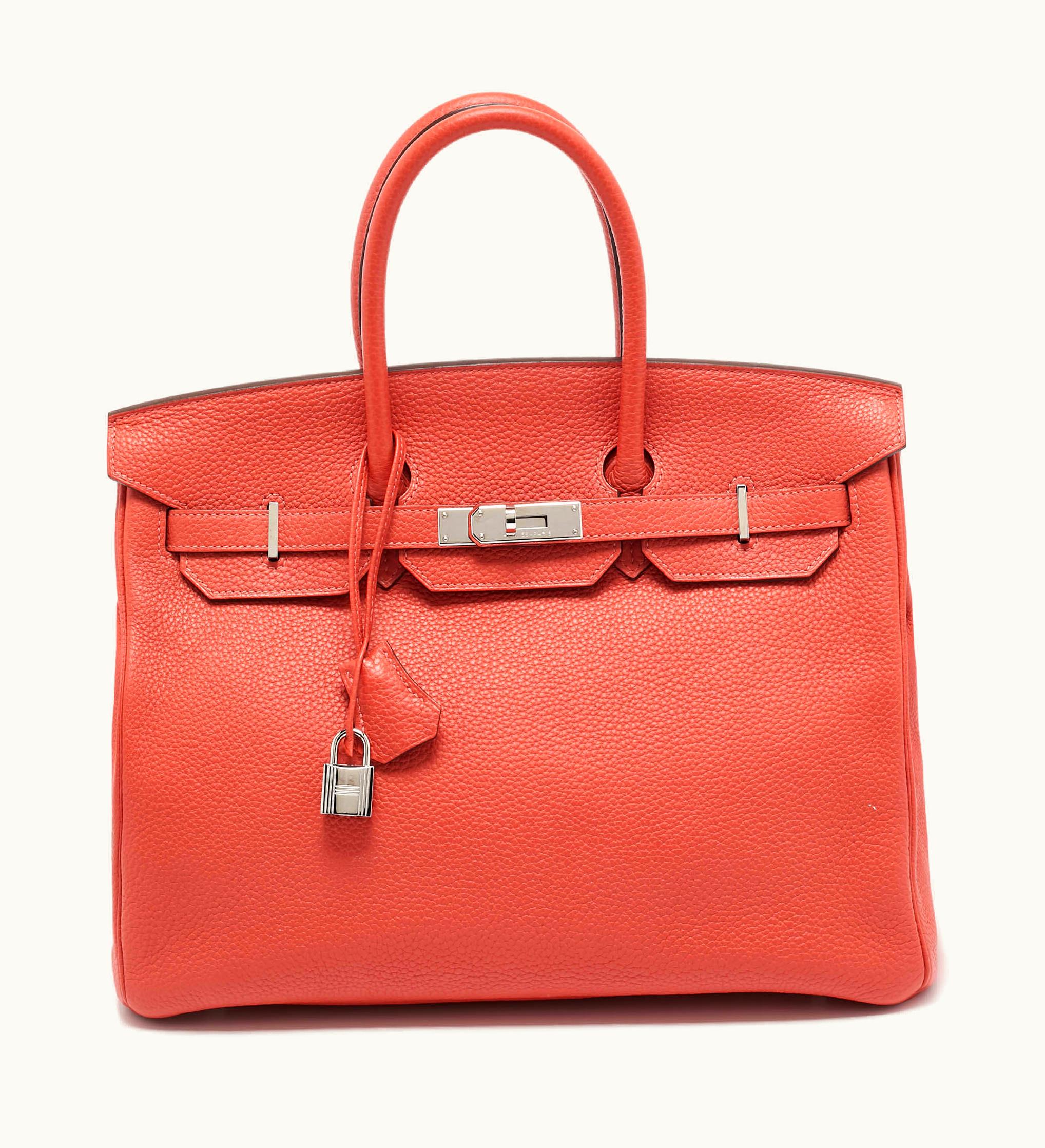 Hermès Hermès Kelly 35cm - Rouge Pivoine - Swift - Sellier - Palladium (PHW)