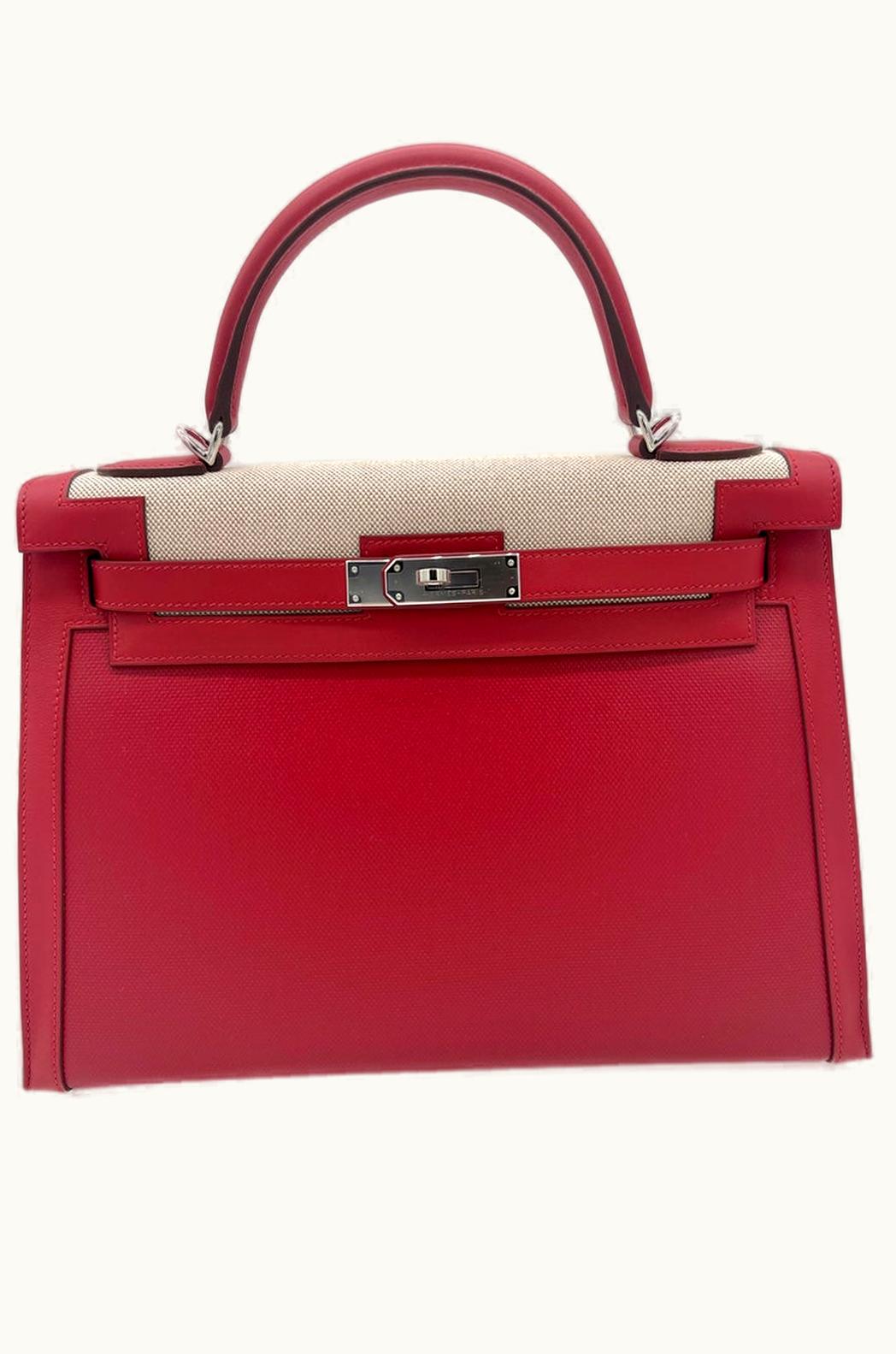 Hermès Hermès Kelly 35cm - Rouge Piment - Clemence - Sellier - Palladium (PHW)