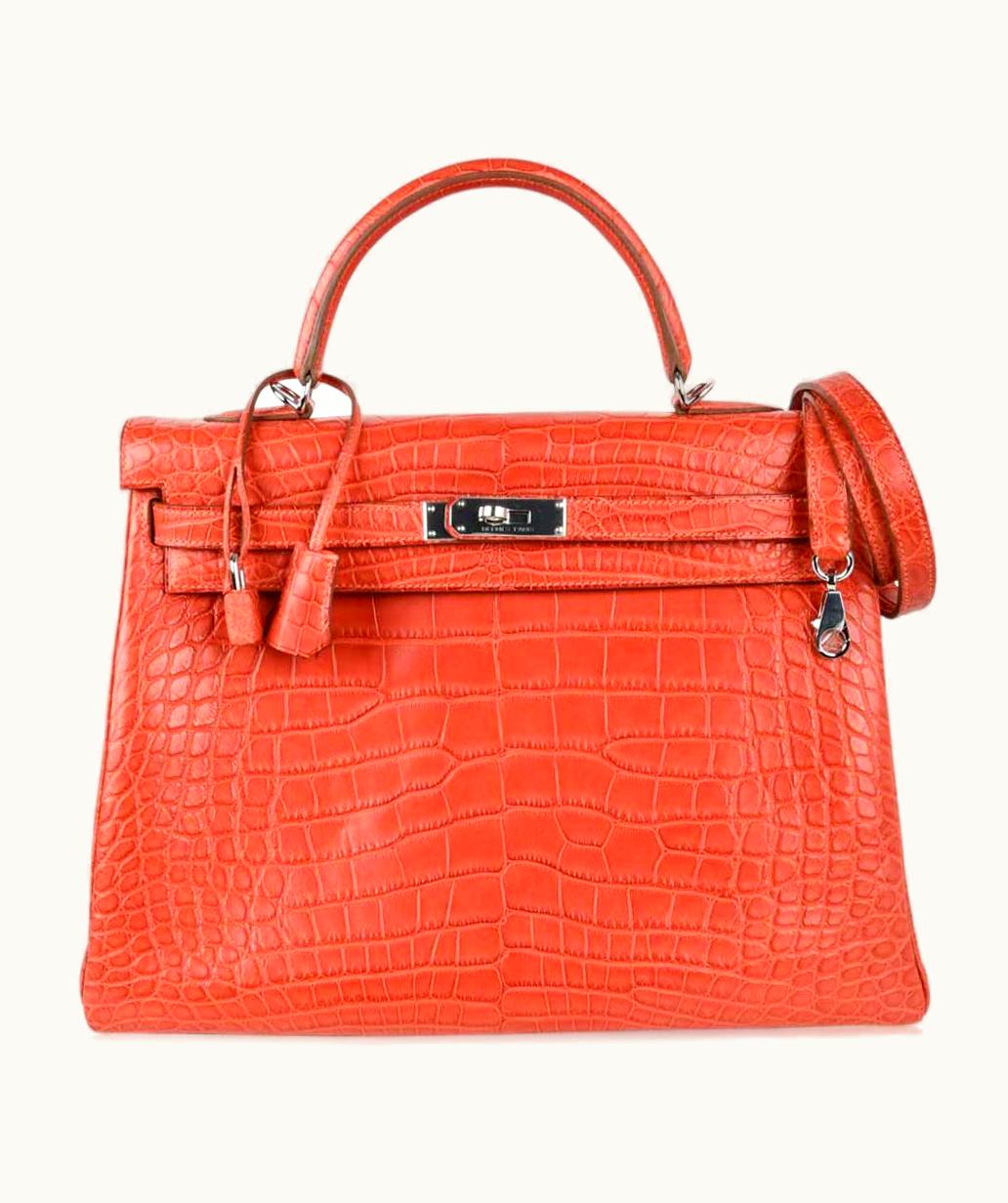 Hermès Hermès Kelly 35cm - Sanguine - Epsom - Sellier - Palladium (PHW)