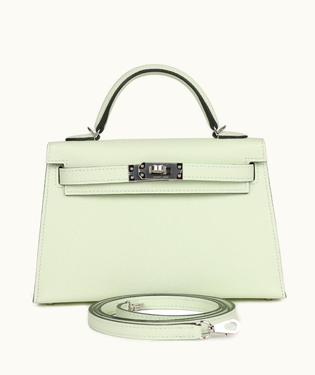 Hermès Hermès Kelly 35cm - Vert Fizz - Epsom - Retourne - Palladium (PHW)