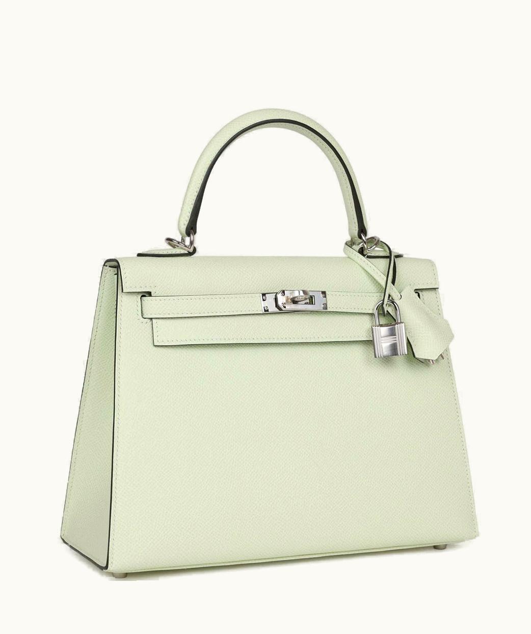Hermès Hermès Kelly 35cm - Vert Fizz - Epsom - Sellier - Palladium (PHW)