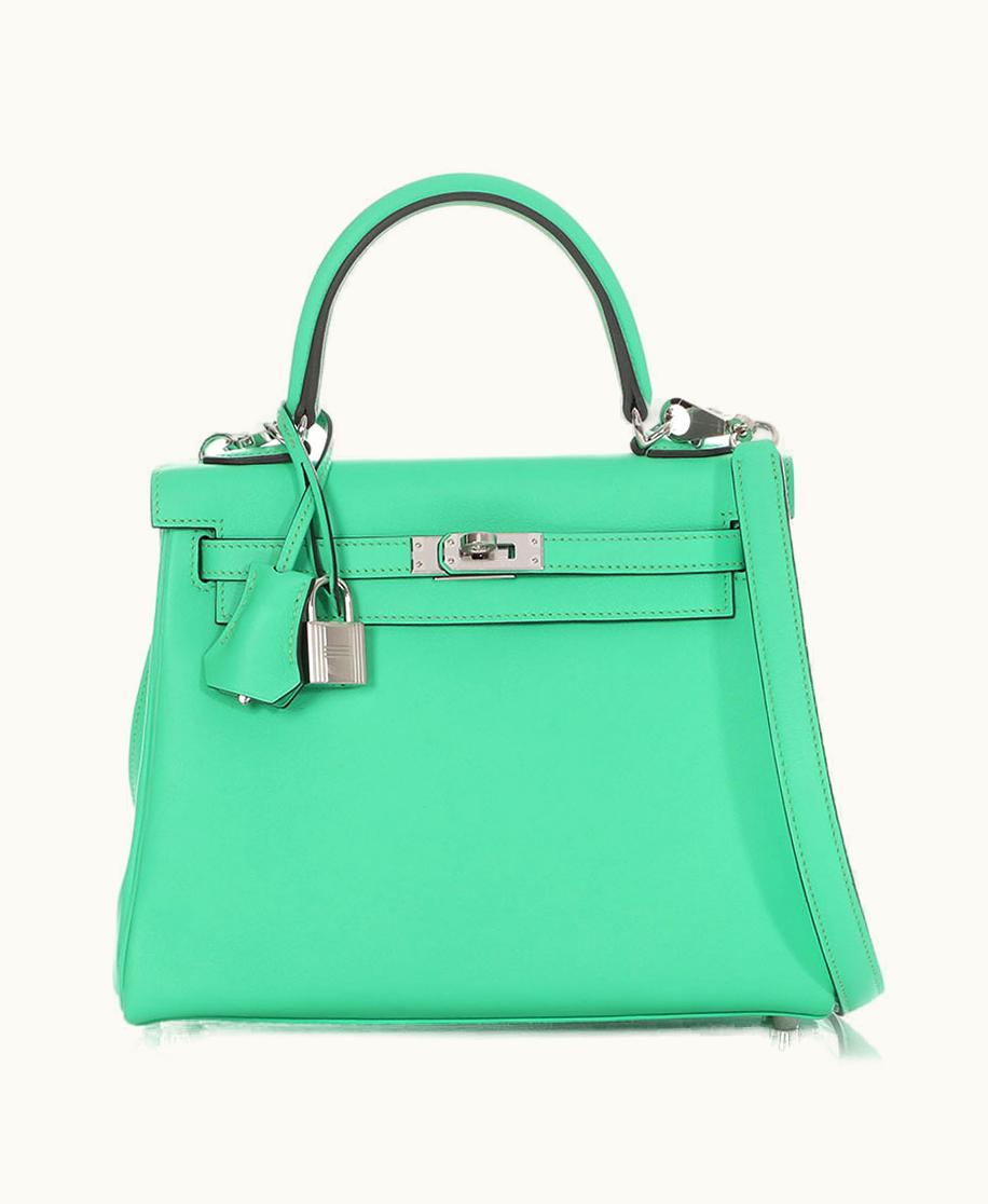 Hermès Hermès Kelly 35cm - Vert Comics - Swift - Retourne - Palladium (PHW)