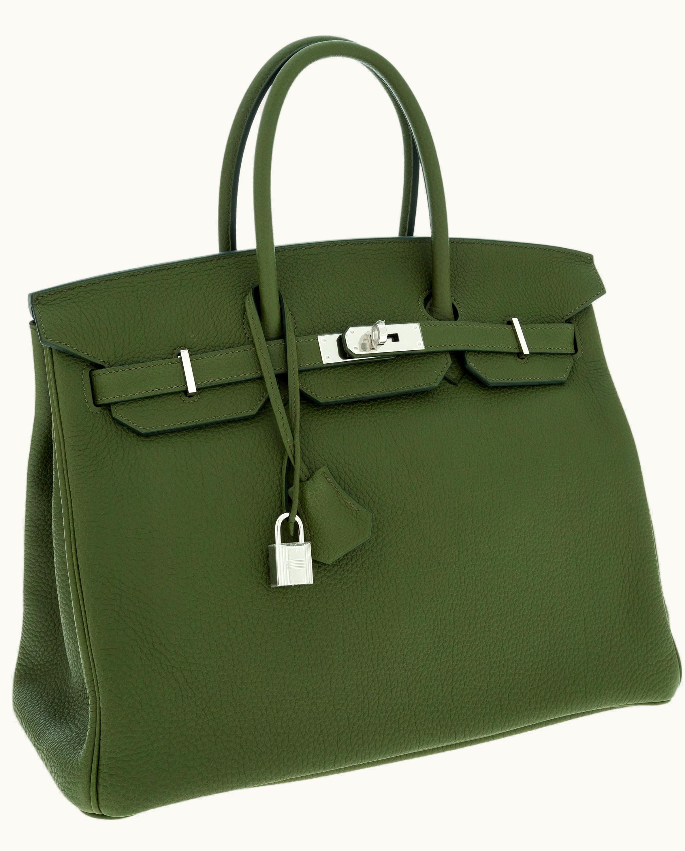 Hermès Hermès Kelly 35cm - Vert Canopee - Togo - Retourne - Palladium (PHW)