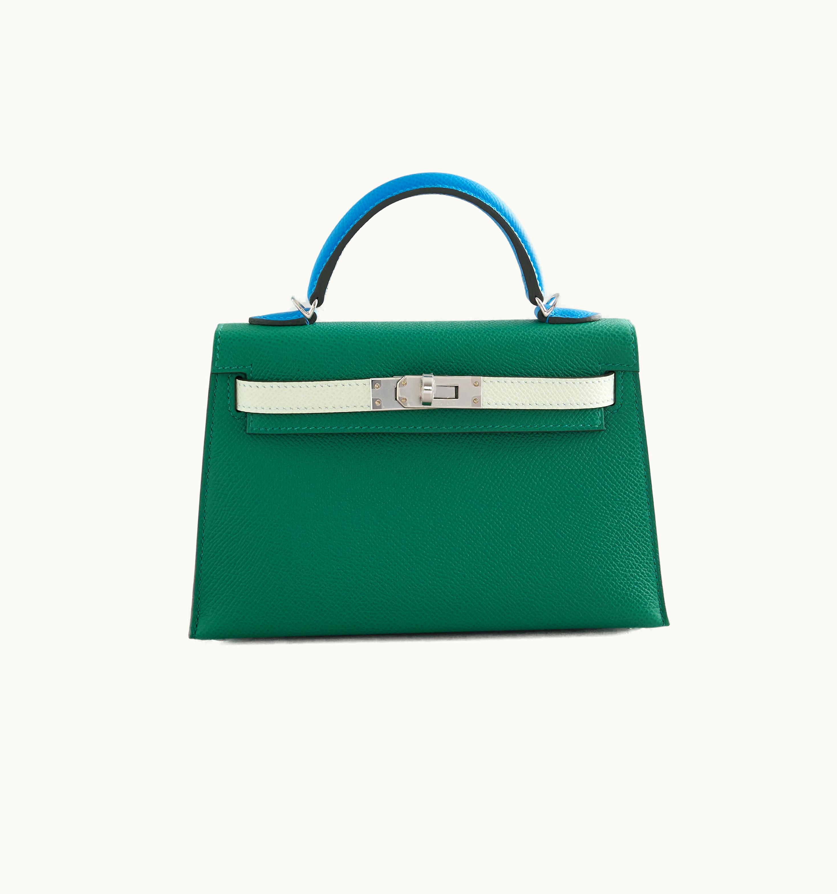 Hermès Hermès Kelly 35cm - Vert Vertigo - Clemence - Sellier - Palladium (PHW)