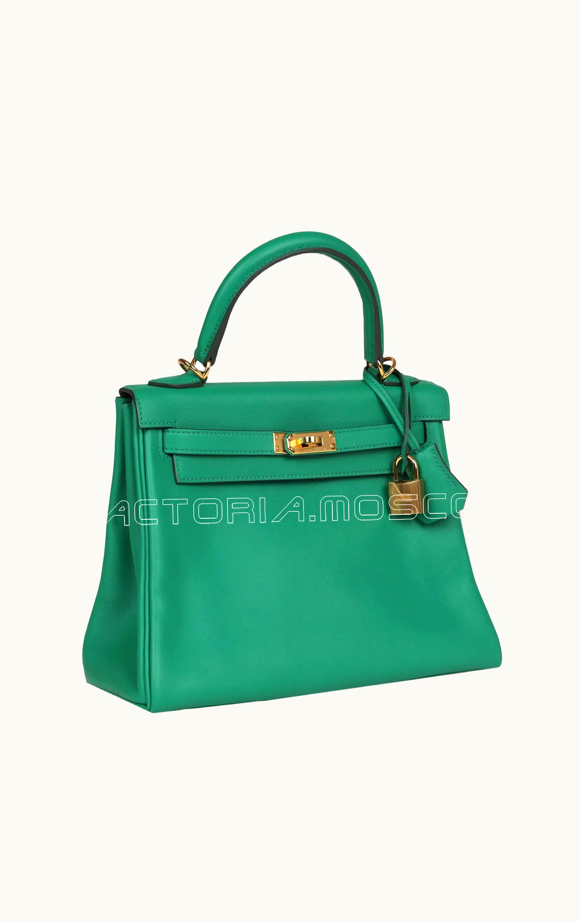 Hermès Hermès Kelly 35cm - Vert Vertigo - Epsom - Retourne - Gold (GHW)