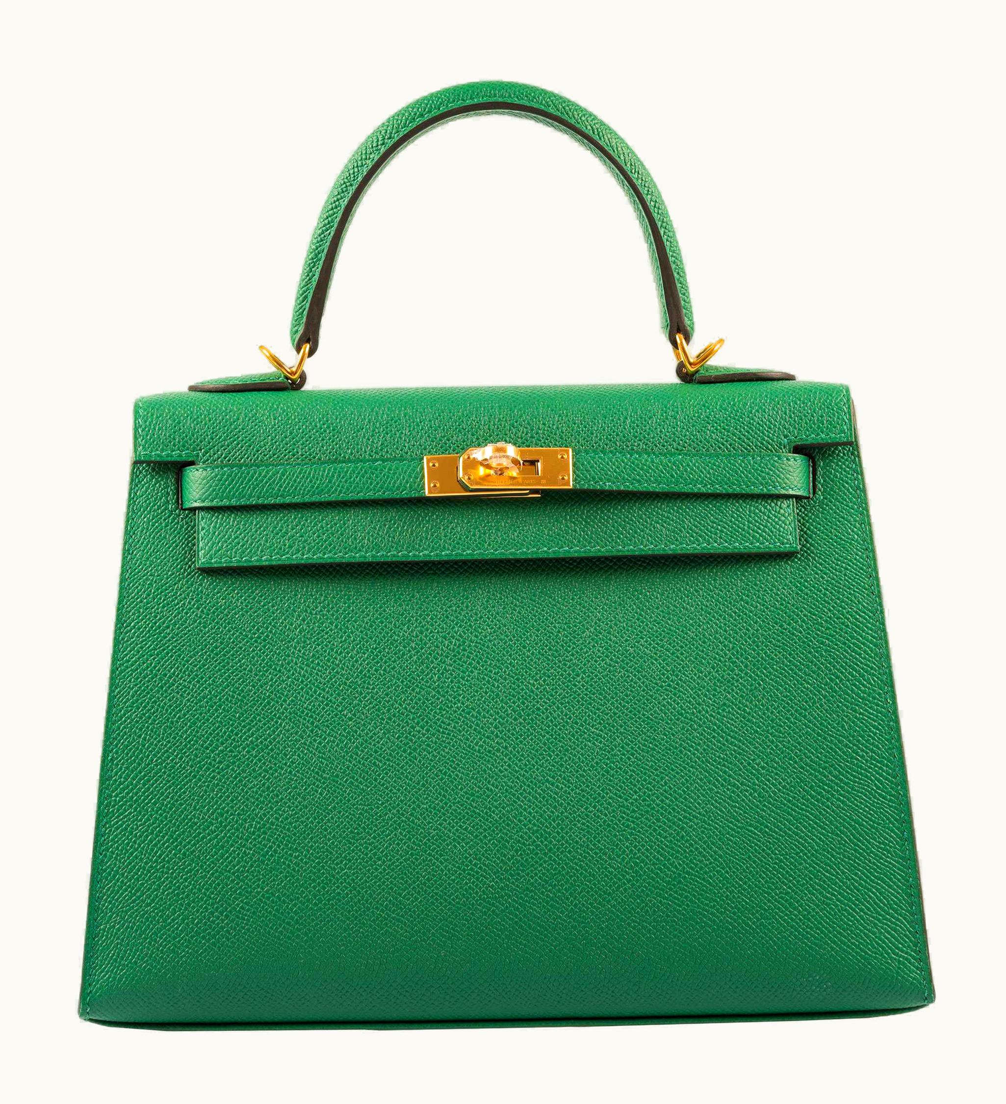 Hermès Hermès Kelly 35cm - Vert Vertigo - Swift - Sellier - Gold (GHW)