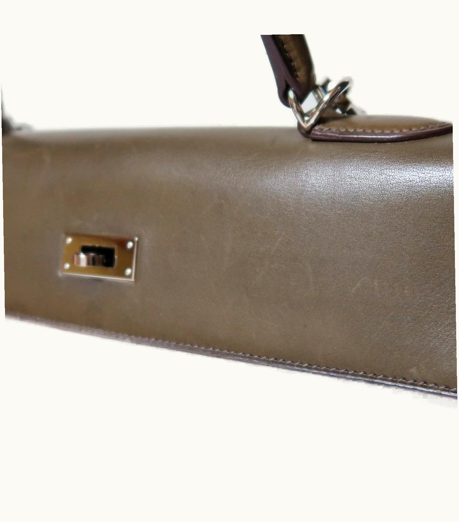 Hermès Hermès Kelly 35cm - Vert Olive - Togo - Sellier - Palladium (PHW)