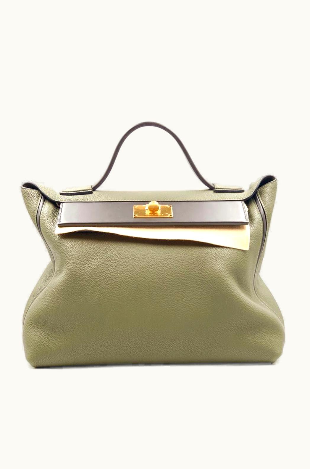 Hermès Hermès Kelly 35cm - Vert Olive - Epsom - Retourne - Gold (GHW)