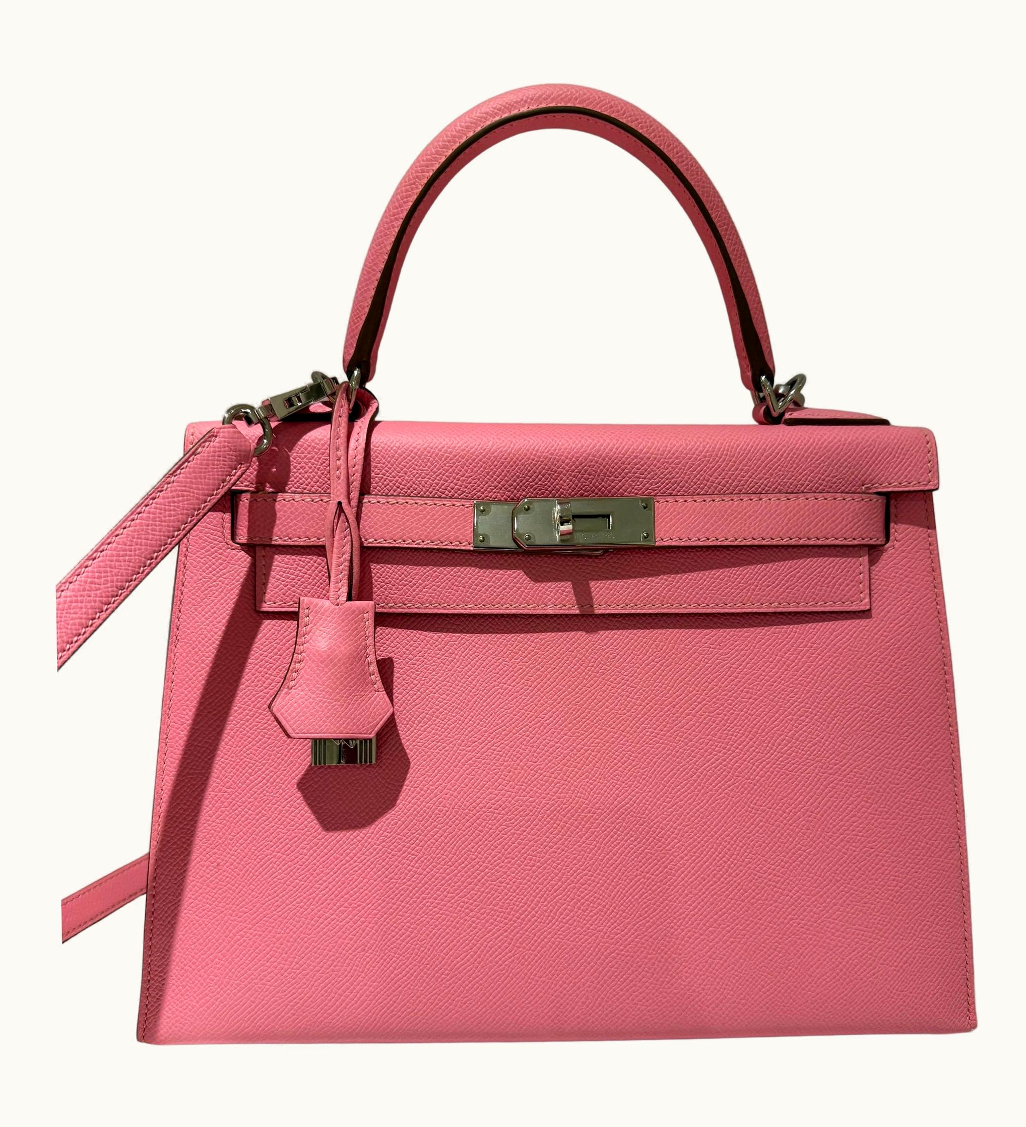 Hermès Hermès Kelly 35cm - Rose Confetti - Swift - Sellier - Palladium (PHW)