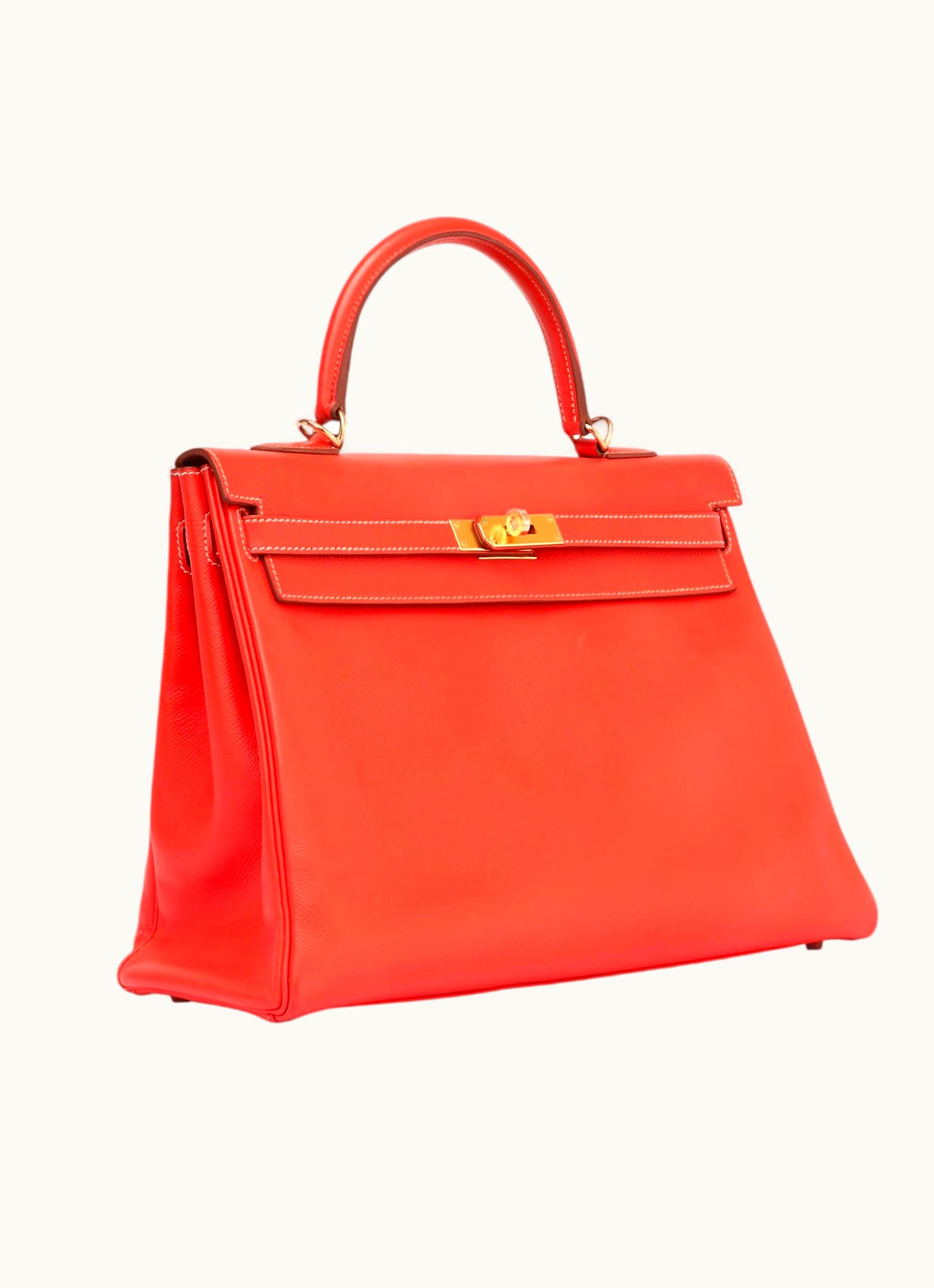 Hermès Hermès Kelly 35cm - Rose Jaipur - Togo - Sellier - Gold (GHW)