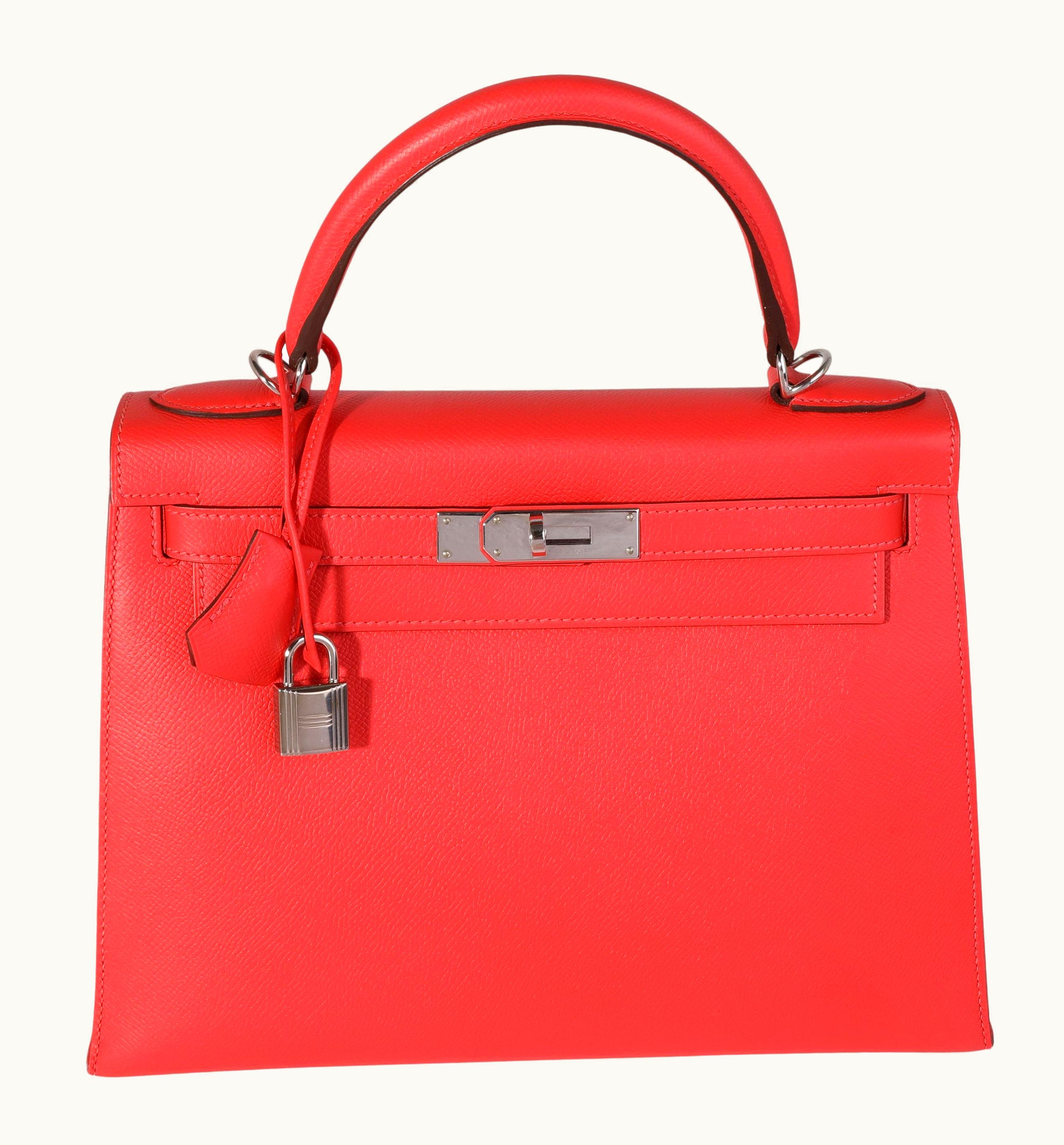 Hermès Hermès Kelly 35cm - Rose Jaipur - Swift - Retourne - Palladium (PHW)