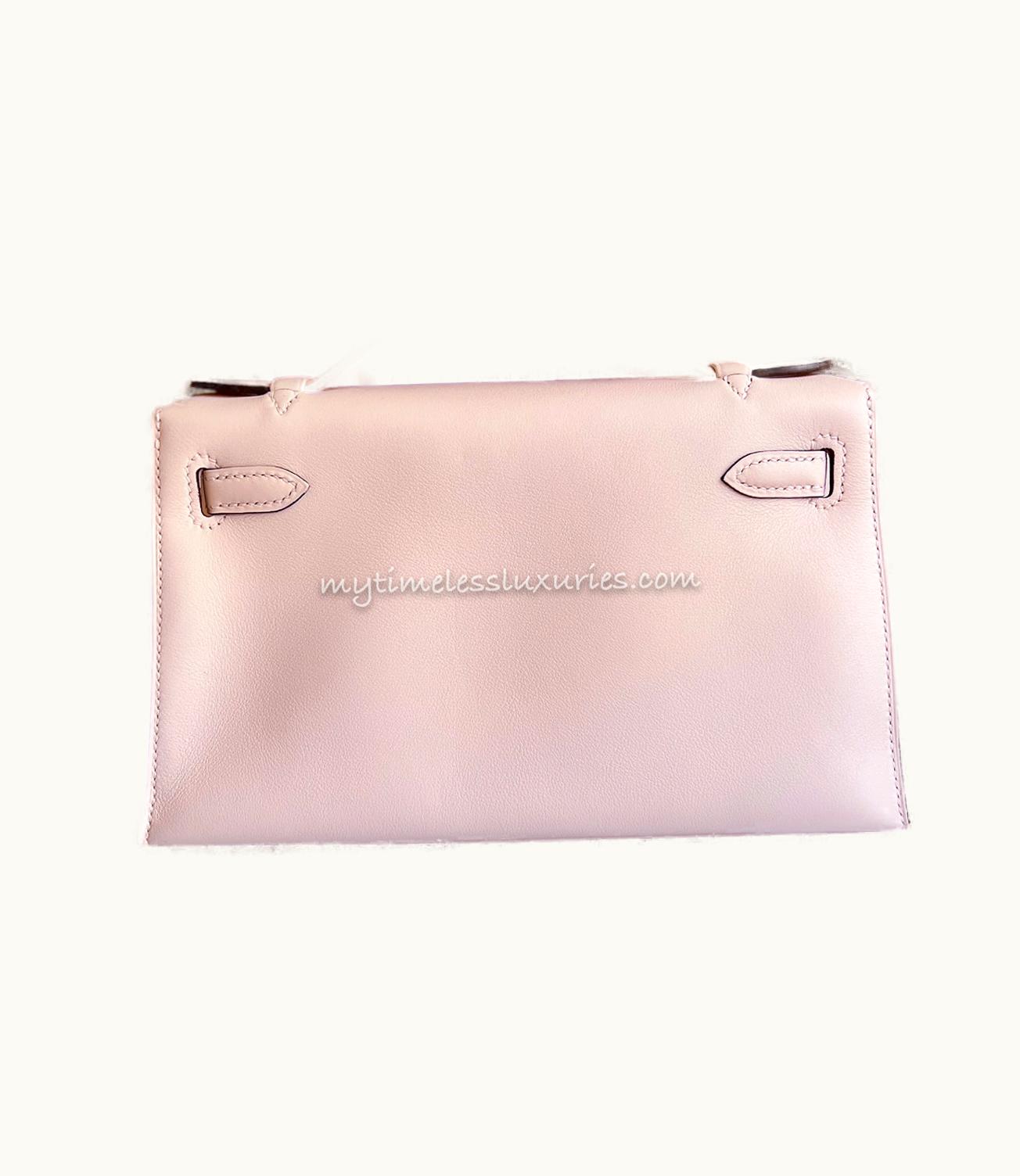 Hermès Hermès Kelly 35cm - Rose Eglantine - Swift - Retourne - Palladium (PHW)