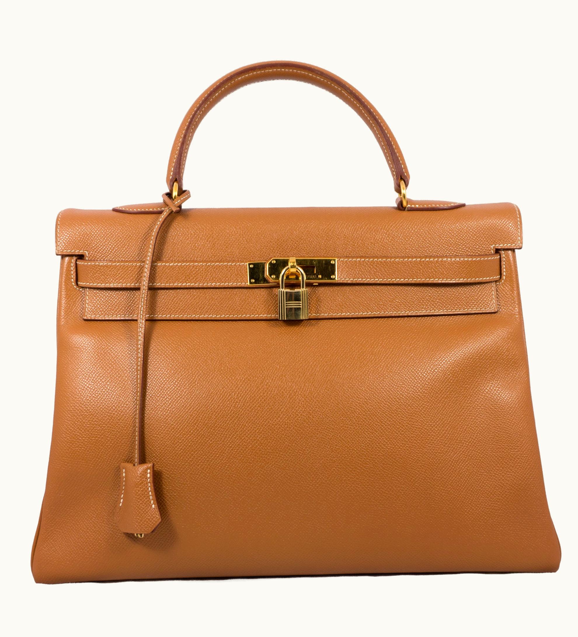 Hermès Hermès Kelly 35cm - Gold - Epsom - Retourne - Gold (GHW)