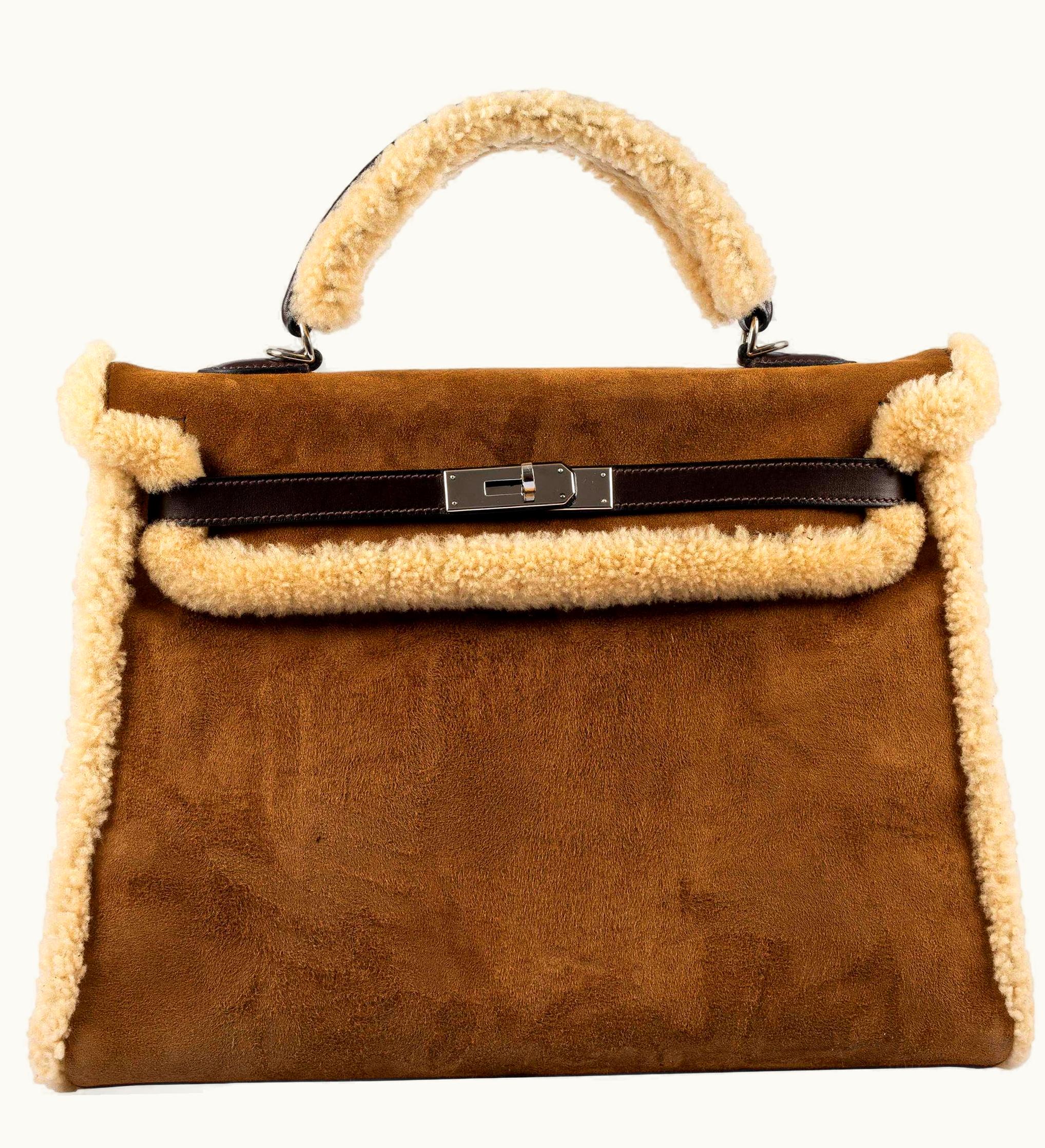 Hermès Hermès Kelly 35cm - Fauve - Clemence - Retourne - Palladium (PHW)