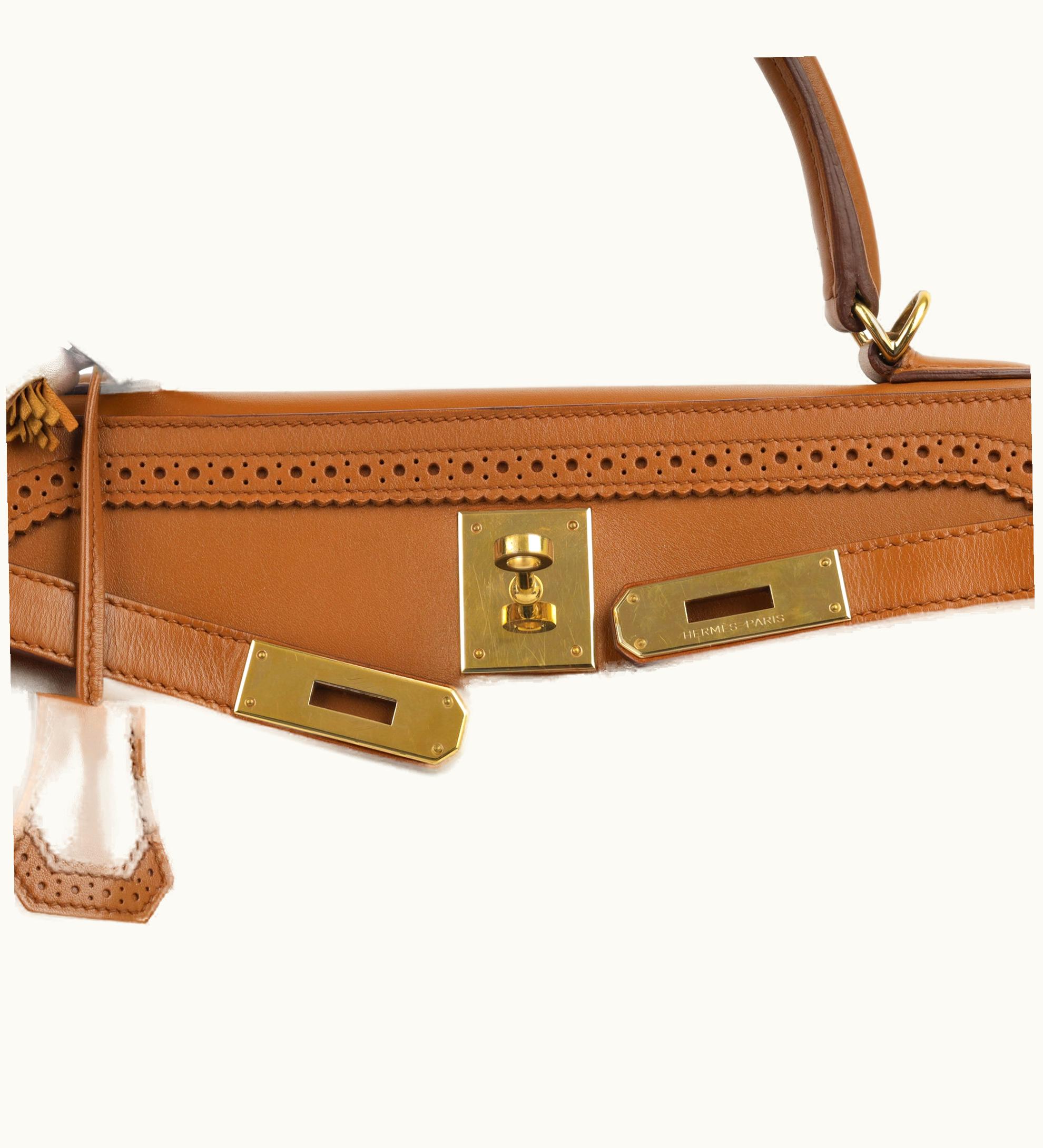 Hermès Hermès Kelly 35cm - Fauve - Clemence - Sellier - Gold (GHW)