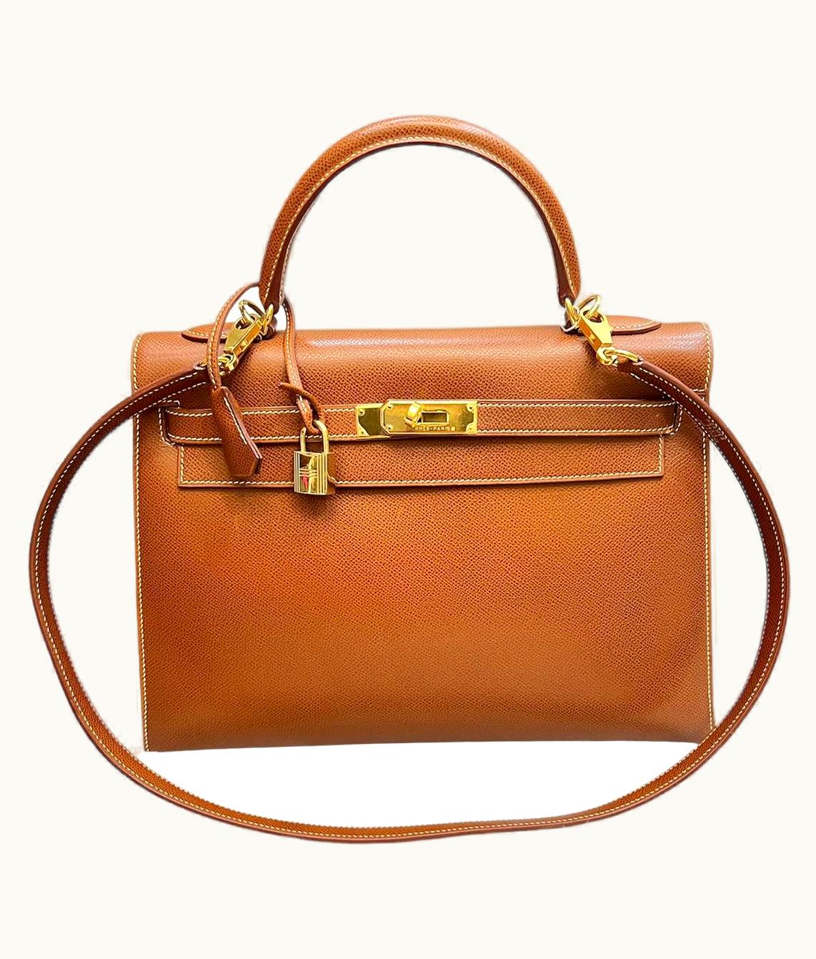 Hermès Hermès Kelly 35cm - Noisette - Clemence - Sellier - Gold (GHW)