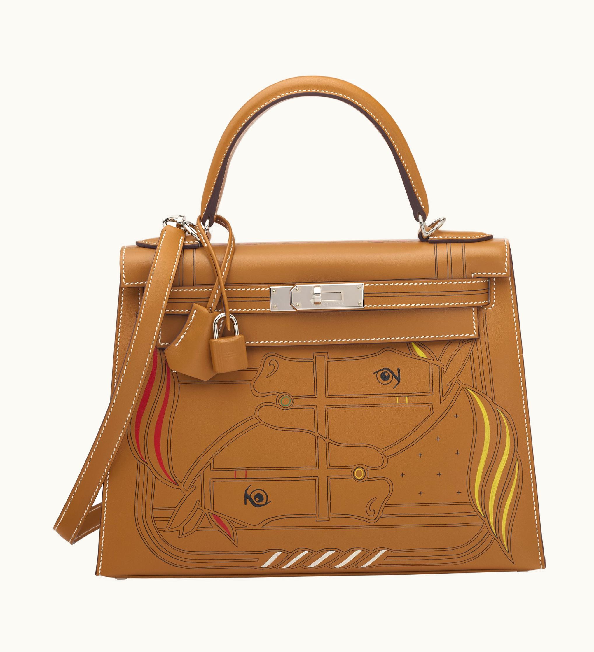 Hermès Hermès Kelly 35cm - Macassar - Clemence - Sellier - Gold (GHW)