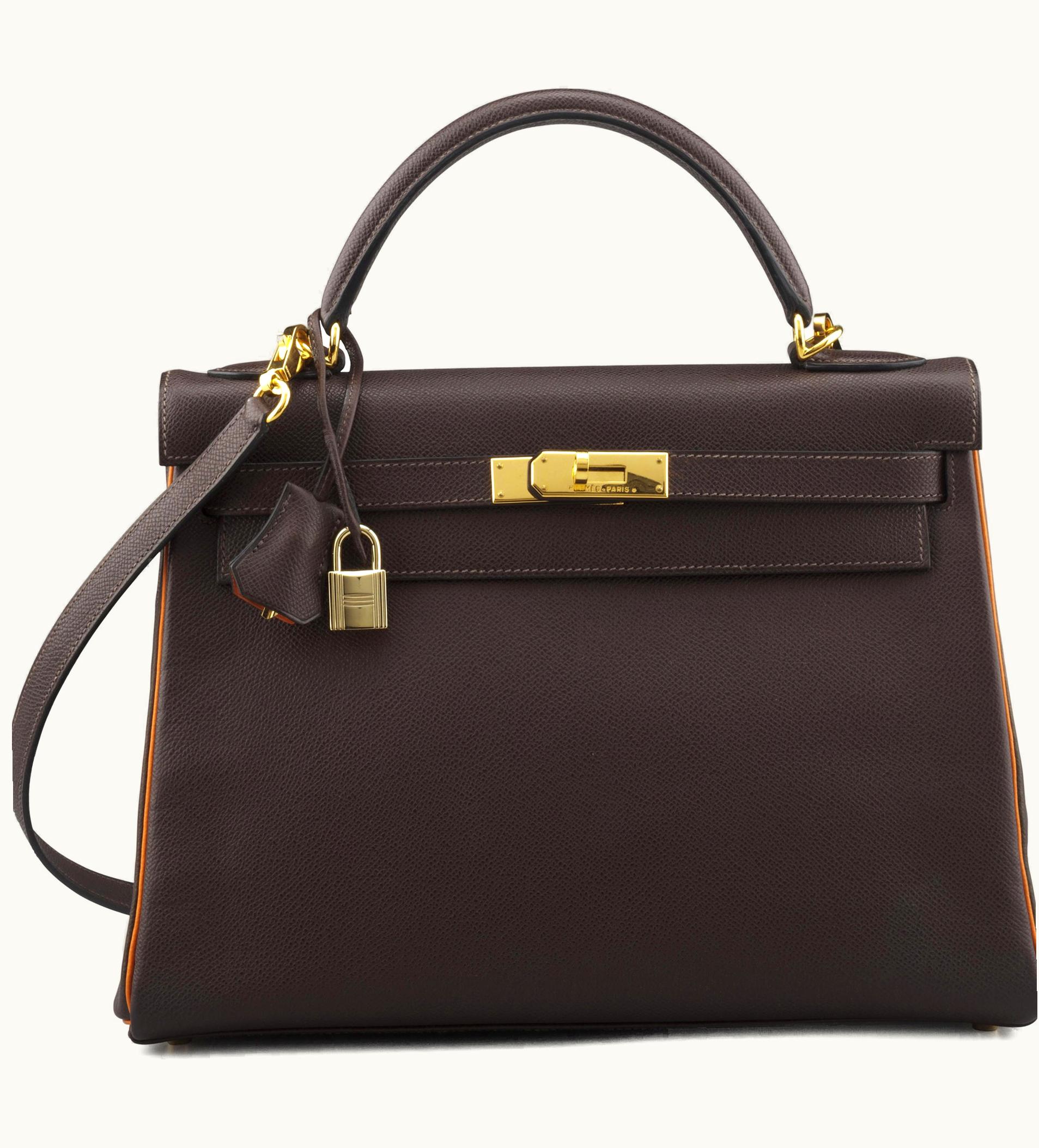Hermès Hermès Kelly 35cm - Chocolat - Swift - Retourne - Gold (GHW)