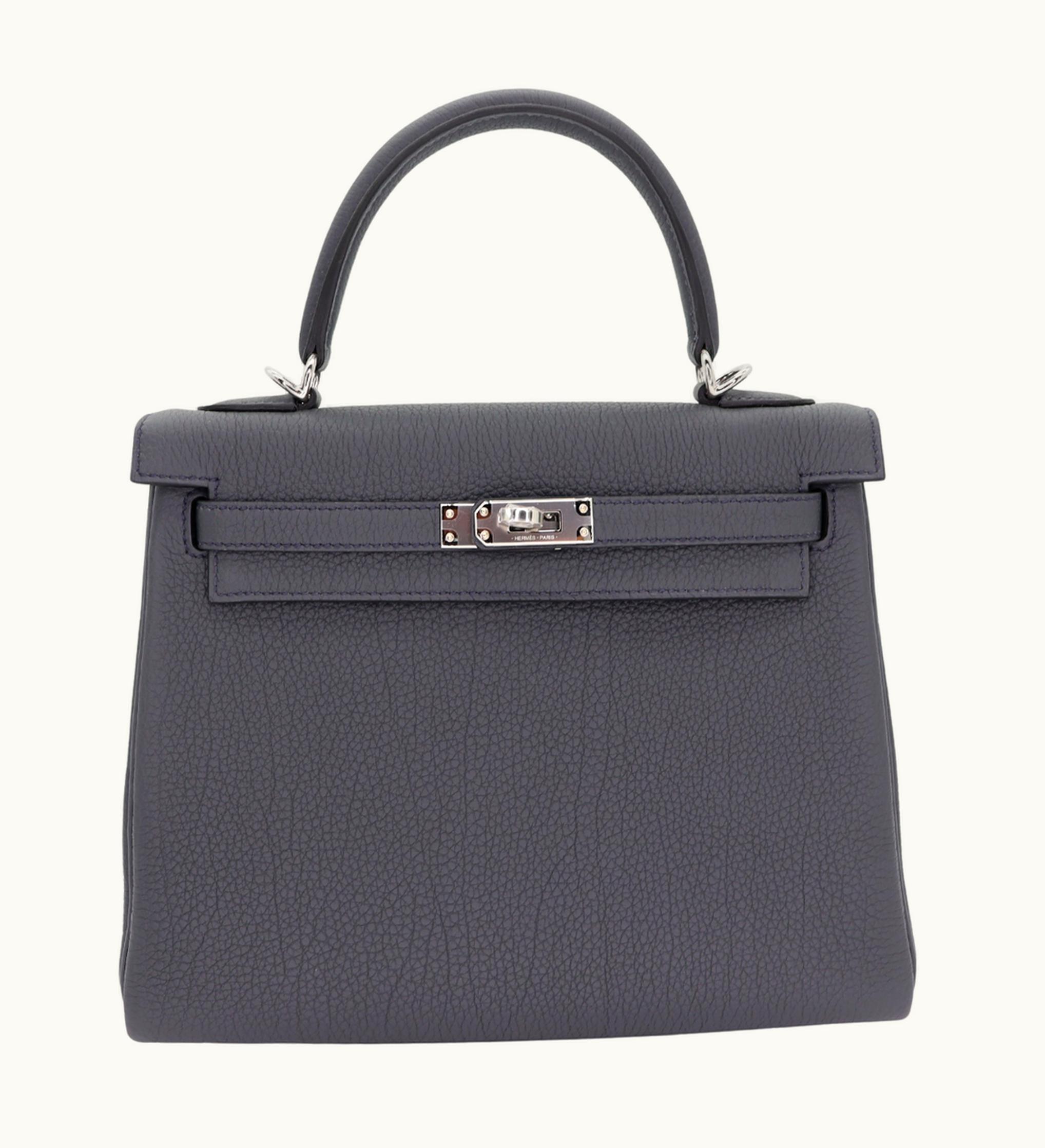 Hermès Hermès Kelly 35cm - Gris Misty - Epsom - Retourne - Palladium (PHW)