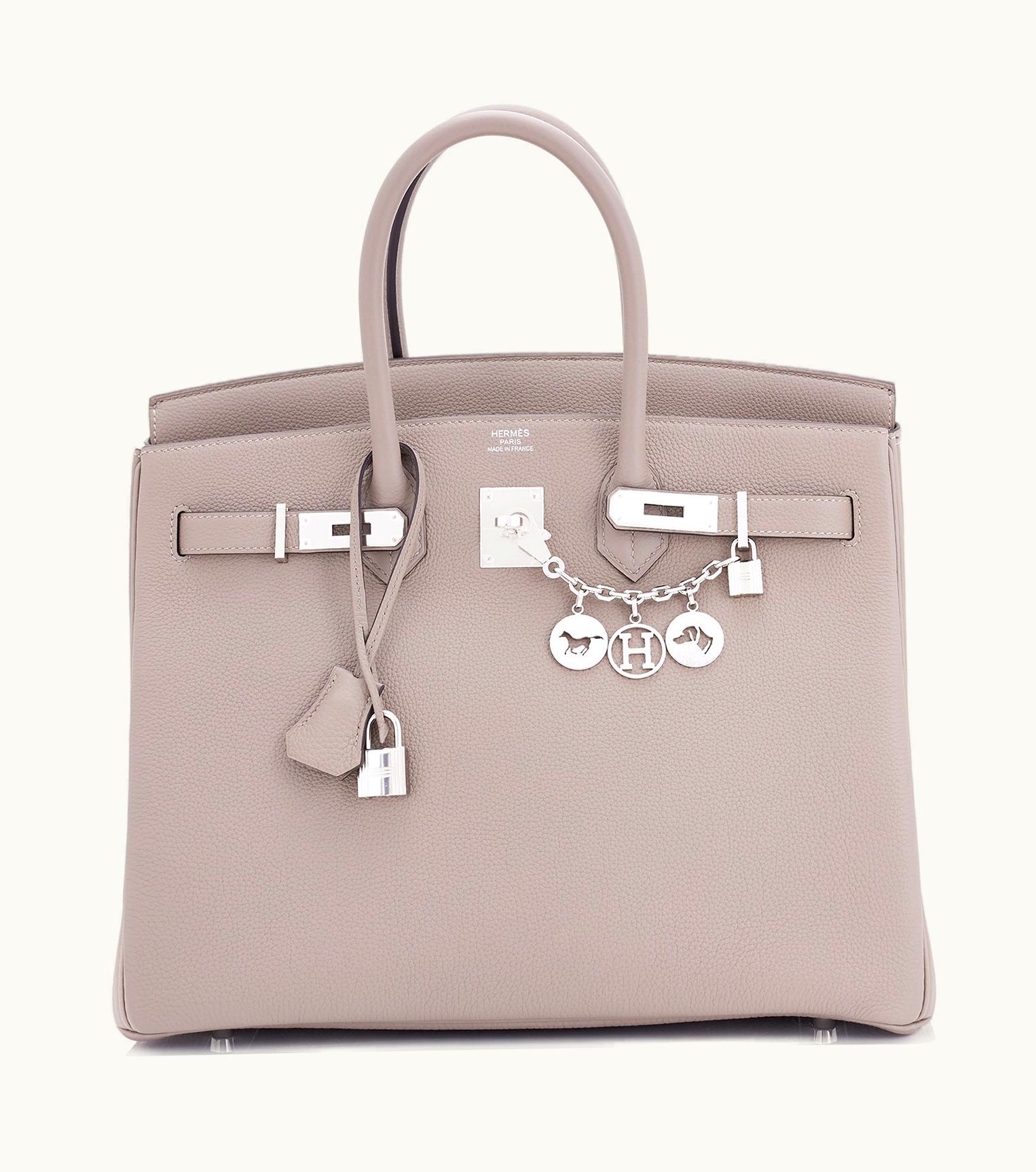 Hermès Hermès Kelly 35cm - Gris Asphalte - Swift - Retourne - Palladium (PHW)