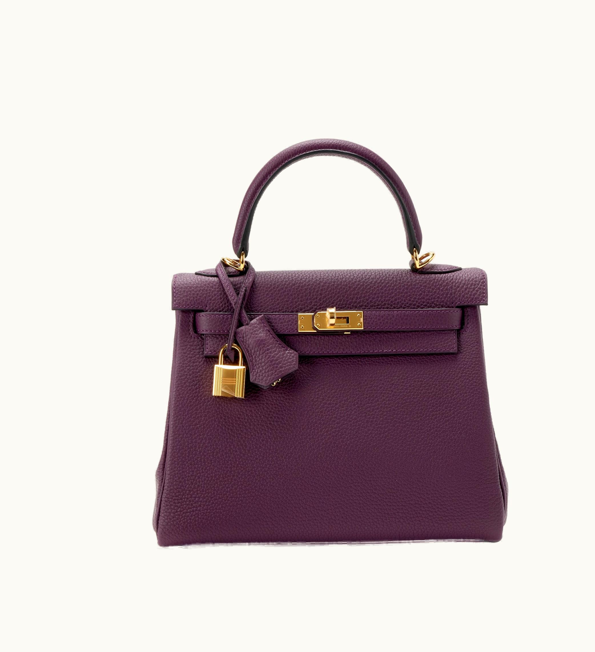 Hermès Hermès Kelly 35cm - Cassis - Togo - Retourne - Gold (GHW)