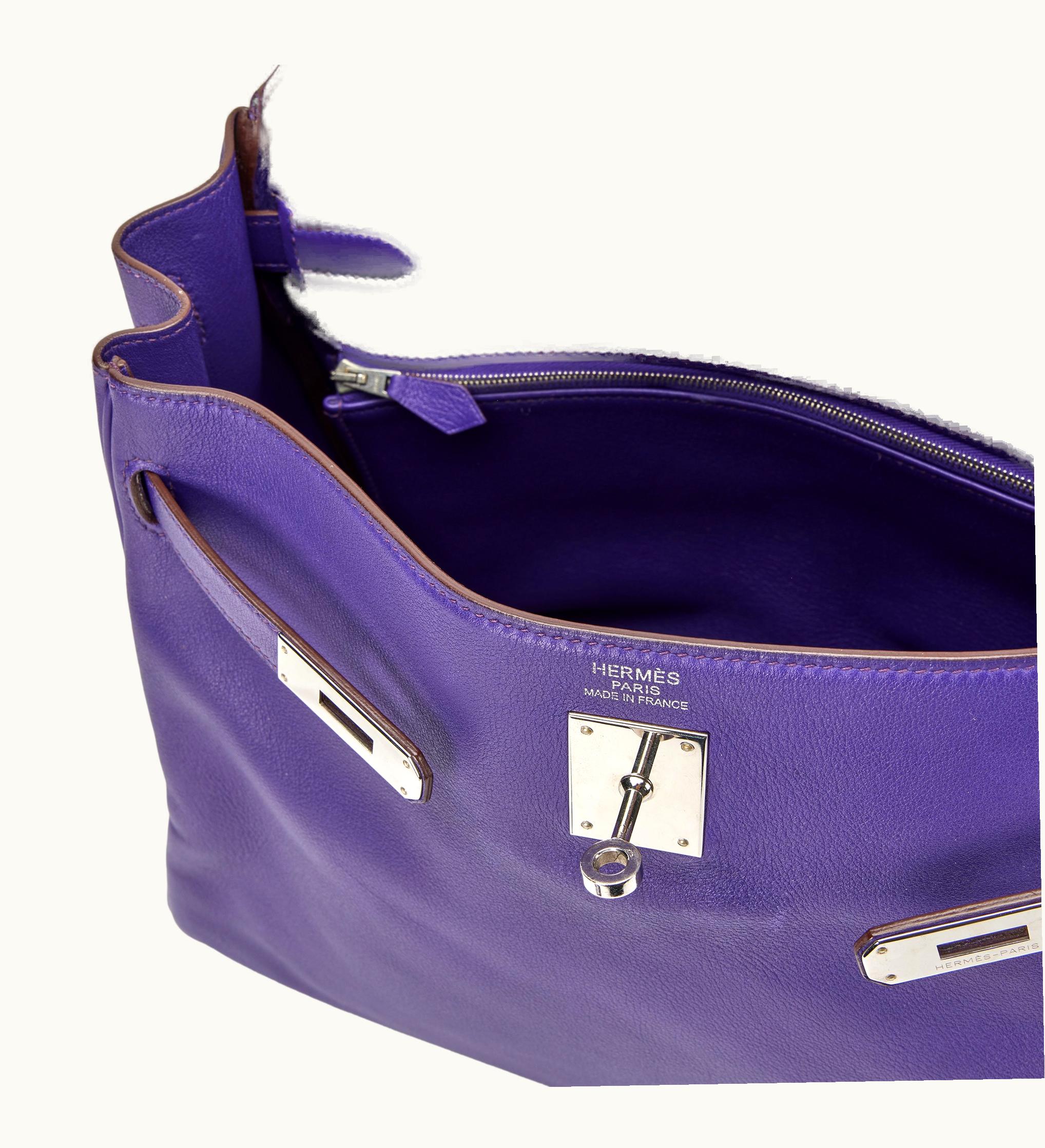 Hermès Hermès Kelly 35cm - Iris - Epsom - Retourne - Palladium (PHW)