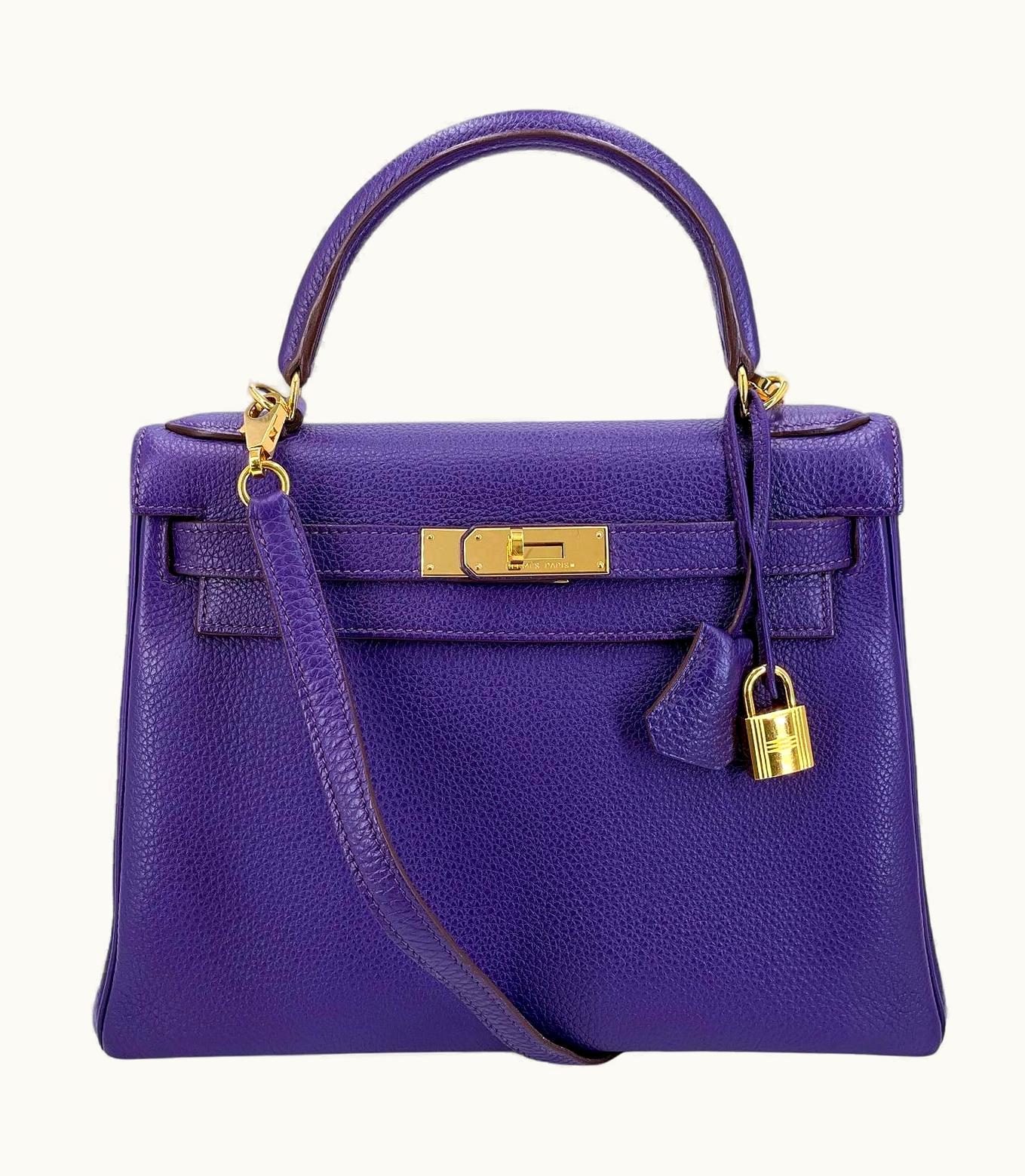 Hermès Hermès Kelly 35cm - Iris - Epsom - Sellier - Gold (GHW)