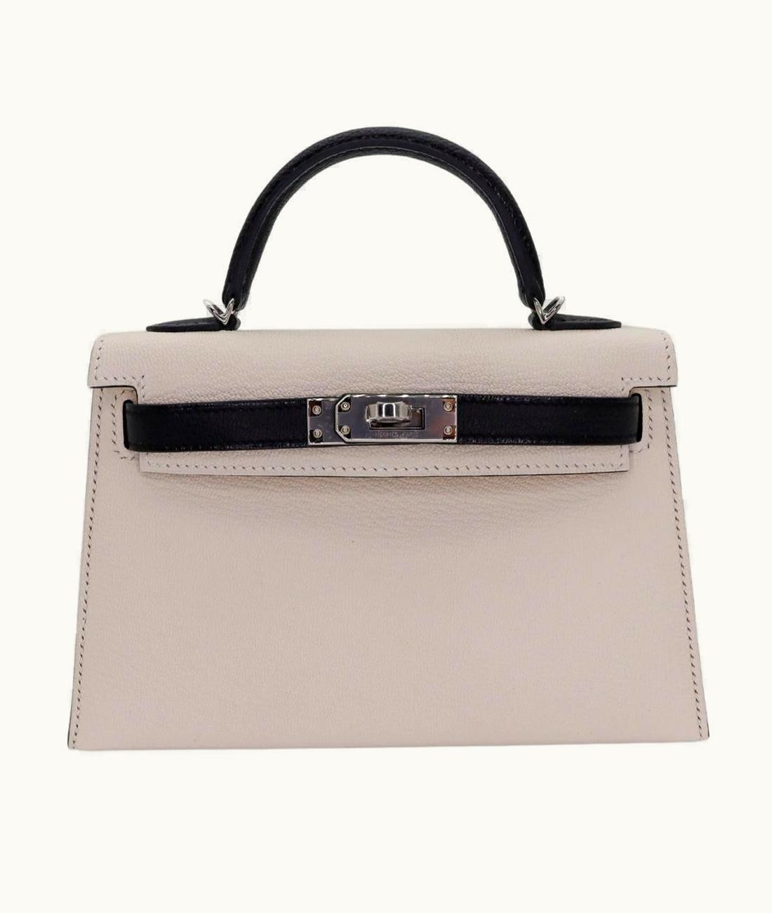 Hermès Hermès Kelly 35cm - Nata - Clemence - Sellier - Palladium (PHW)