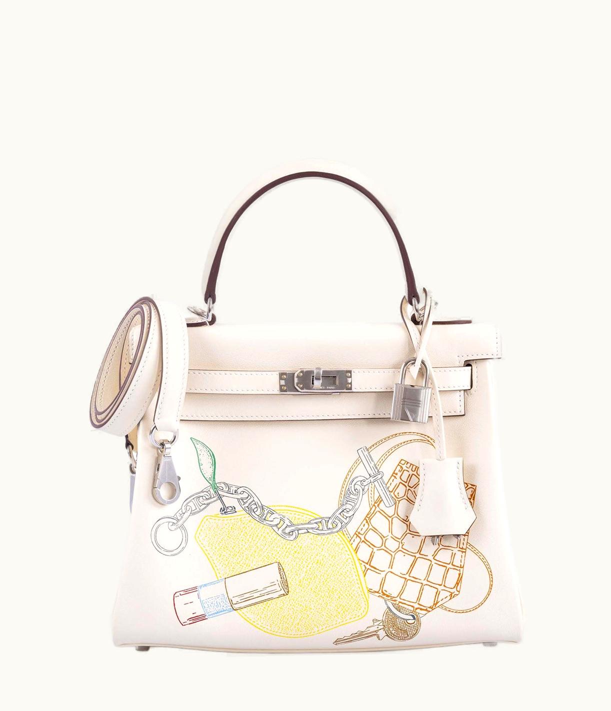 Hermès Hermès Kelly 35cm - Nata - Togo - Retourne - Palladium (PHW)